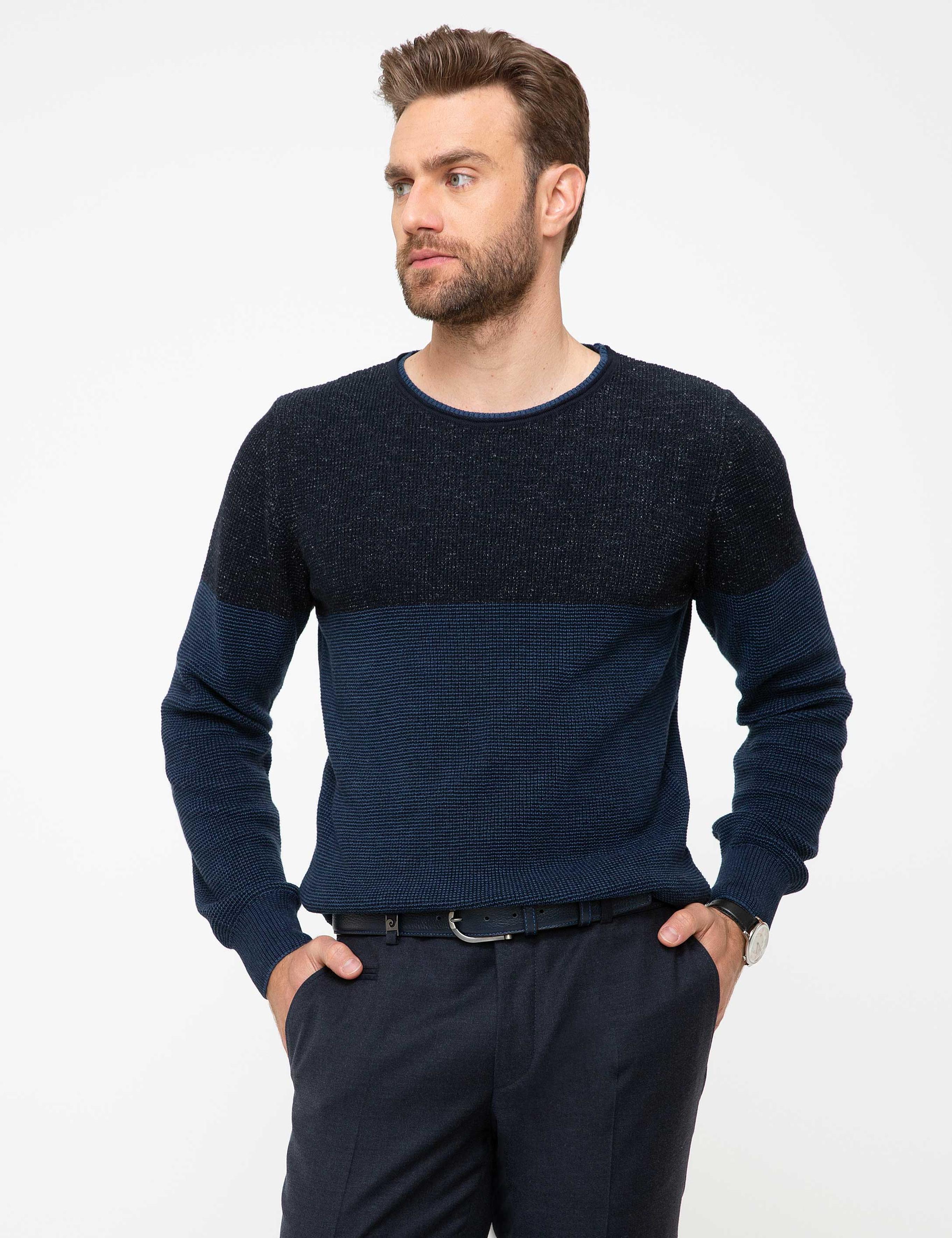 Lacivert Triko Kazak