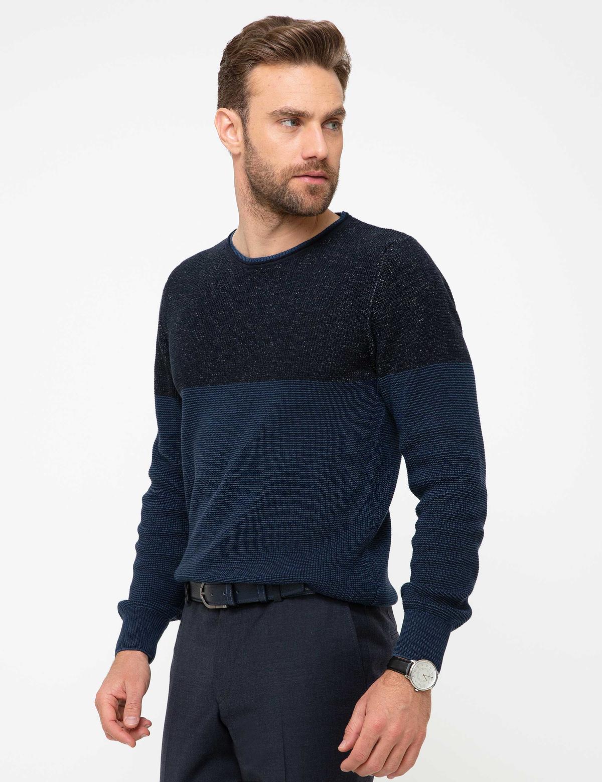 Lacivert Triko Kazak - 50215821006