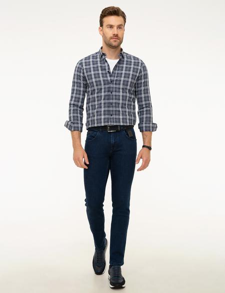Lacivert Slim Fit Jean Pantolon - 50216739022