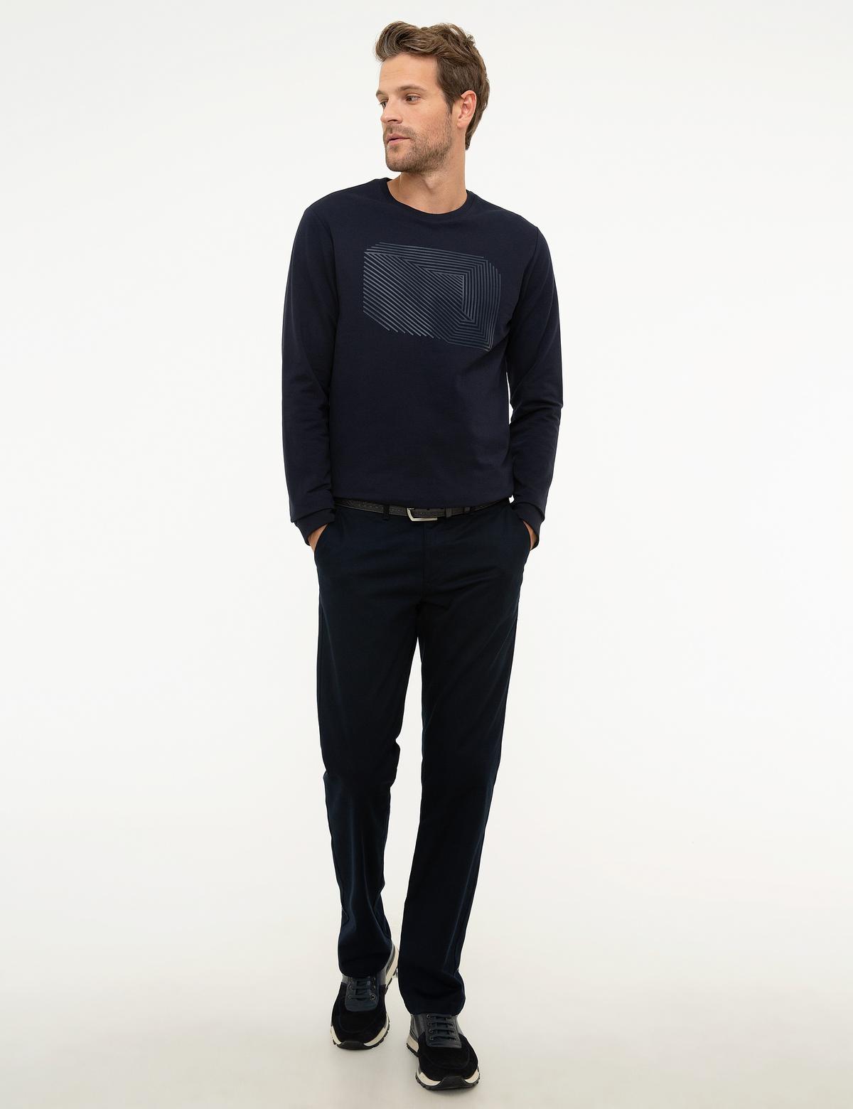 Lacivert Standart Fit Sweatshirt - 50218024012