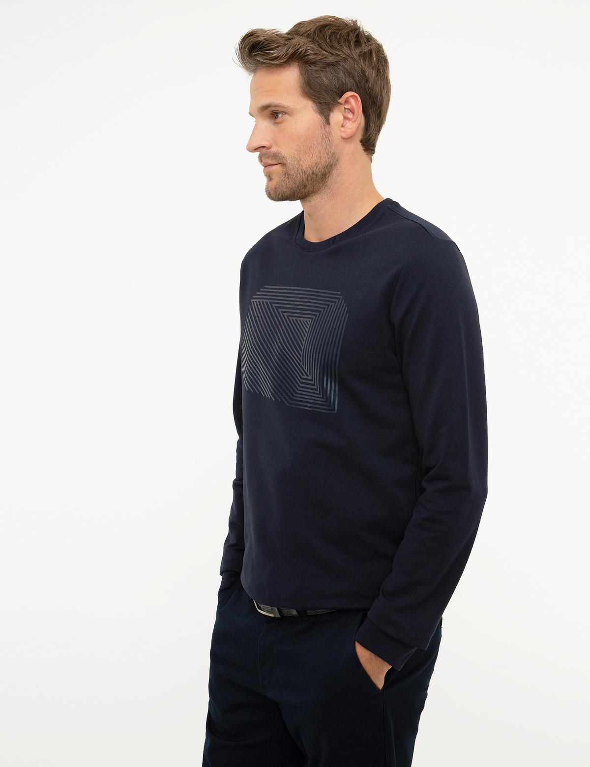 Lacivert Standart Fit Sweatshirt - 50218024012