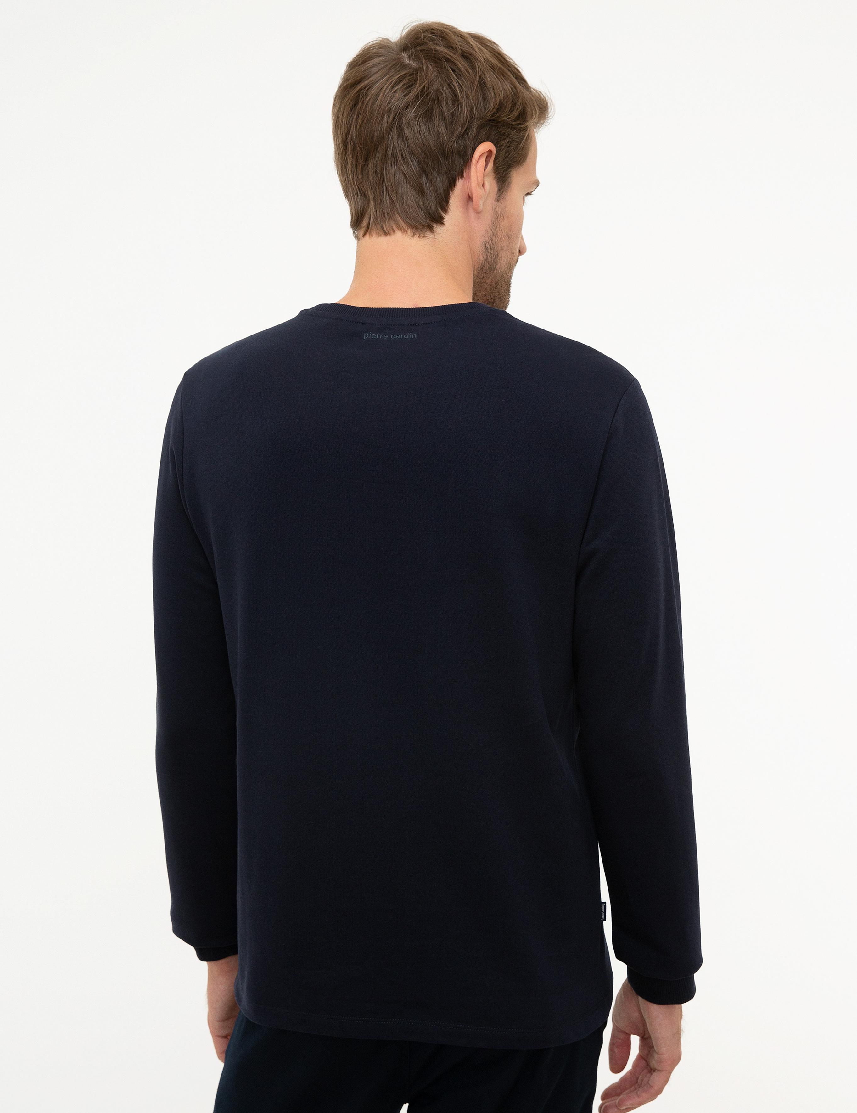 Lacivert Standart Fit Sweatshirt