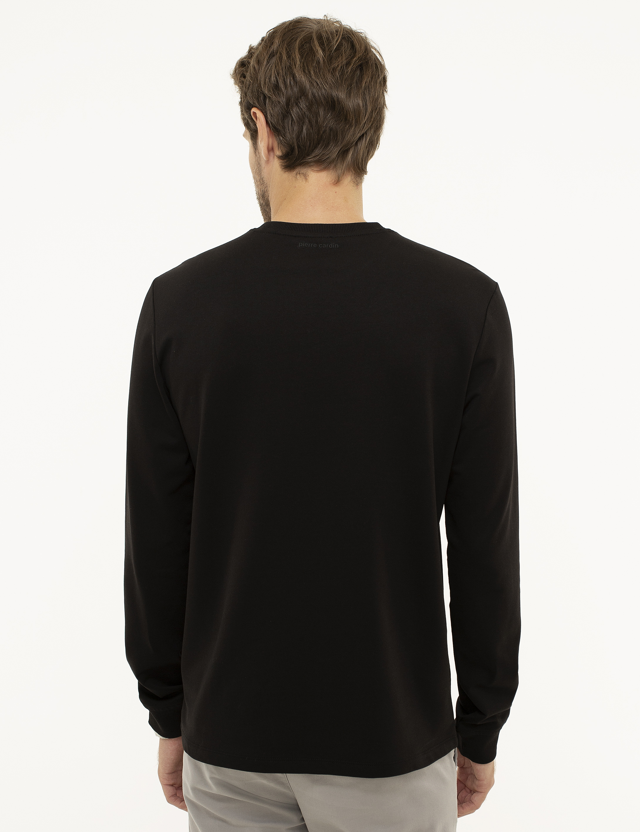 Siyah Standart Fit Sweatshirt