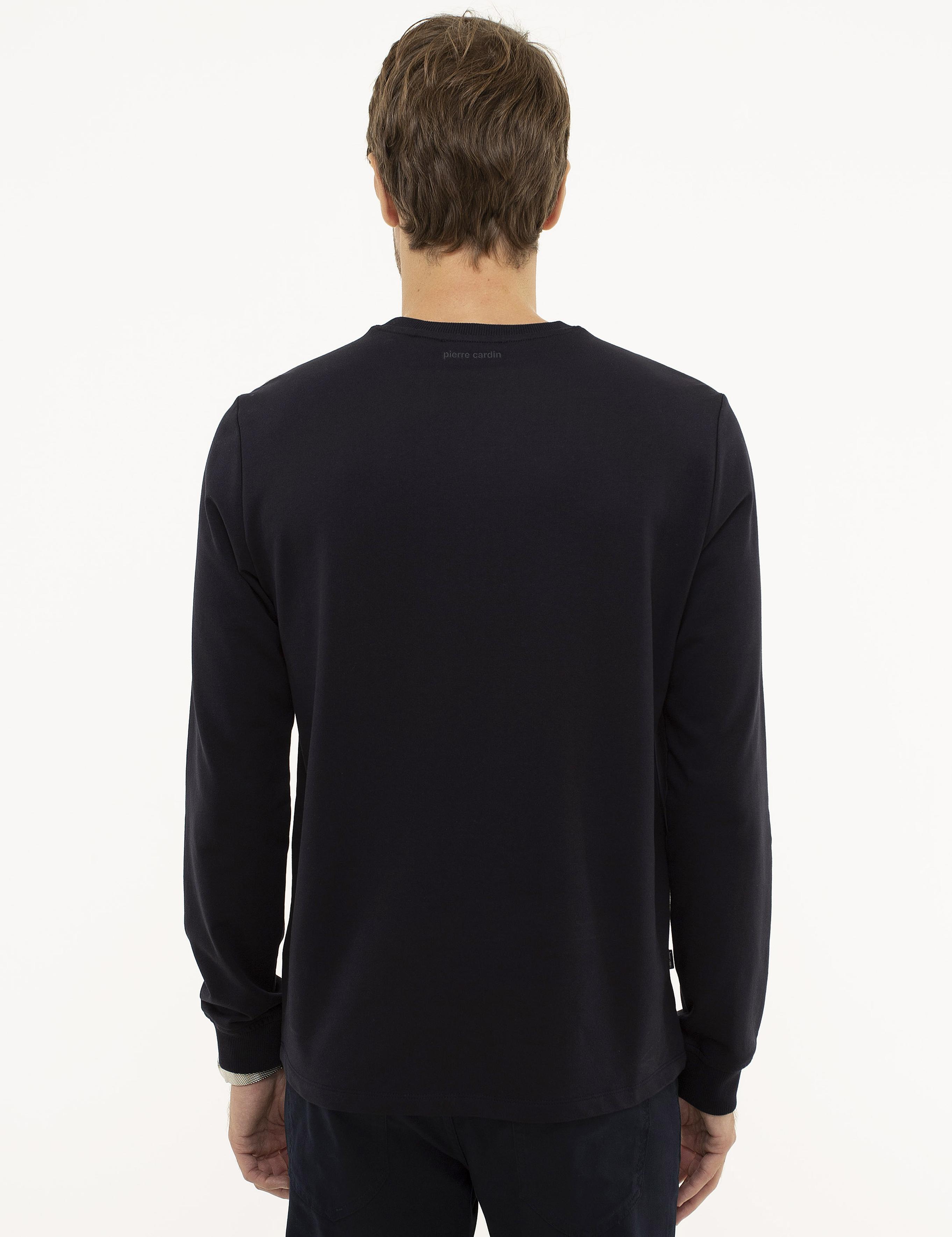 Lacivert Standart Fit Sweatshirt