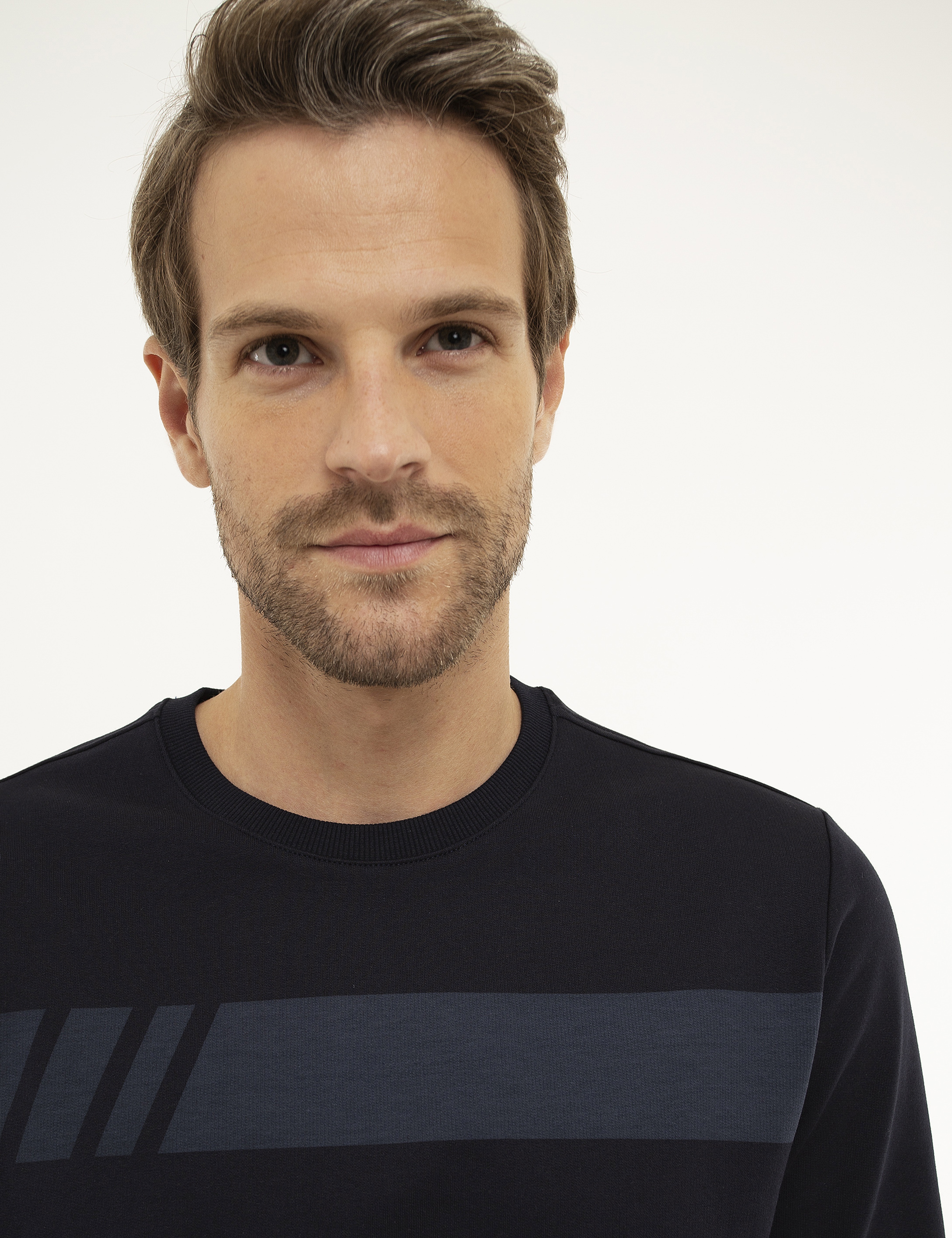 Lacivert Standart Fit Sweatshirt