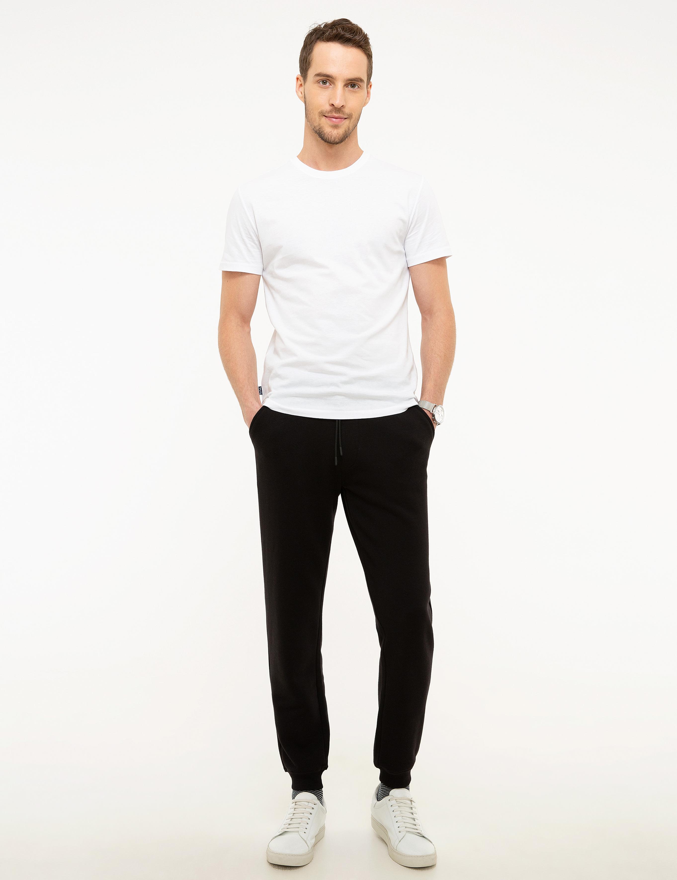 Siyah Standart Fit Eşofman Altı