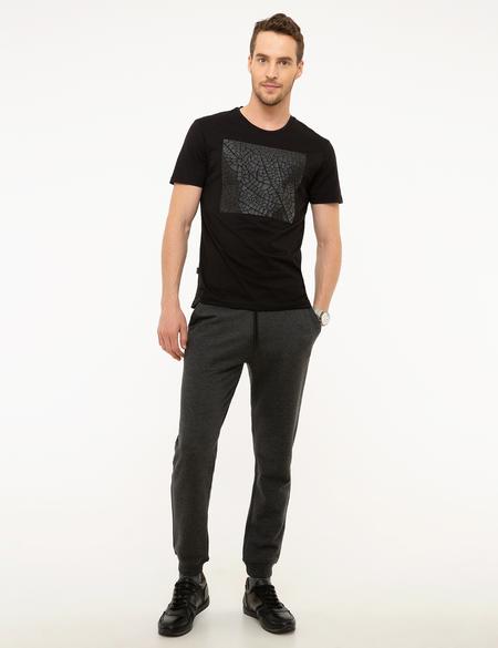 Antrasit Melanj Eşofman Altı - 50218917026