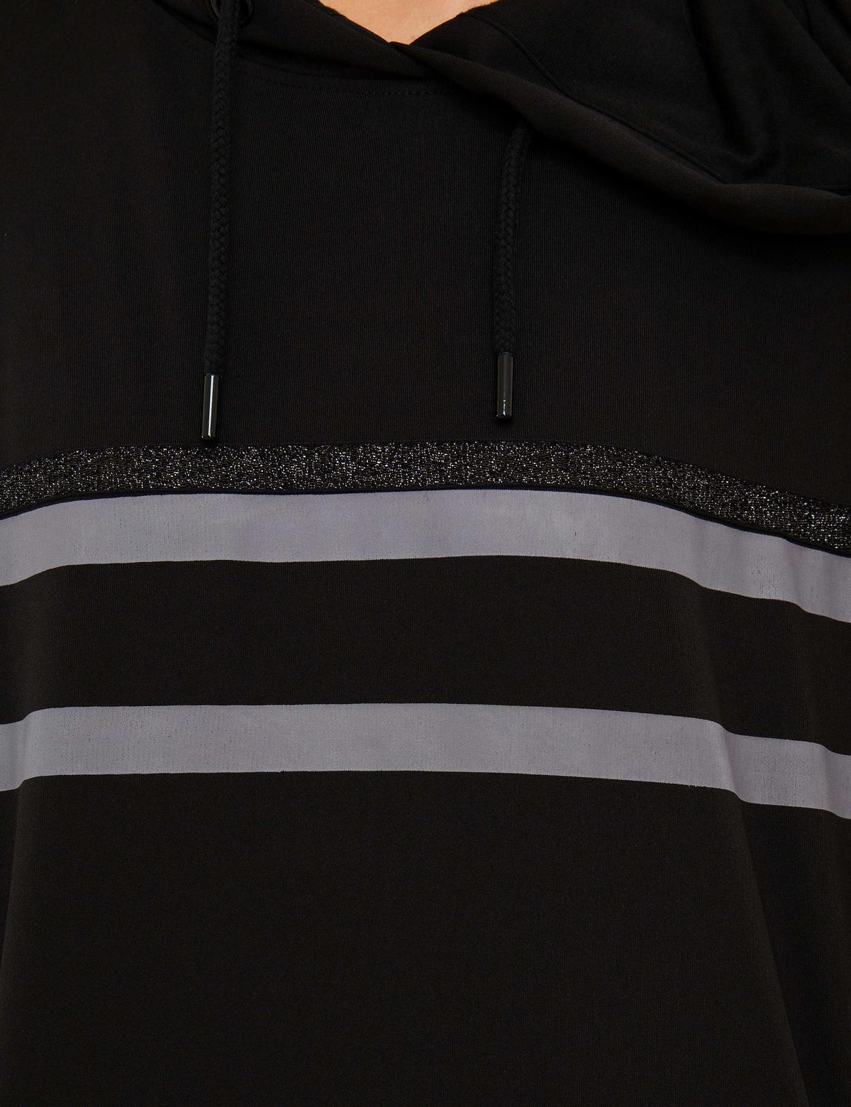 Siyah Oversize Sweatshirt - 50217146013