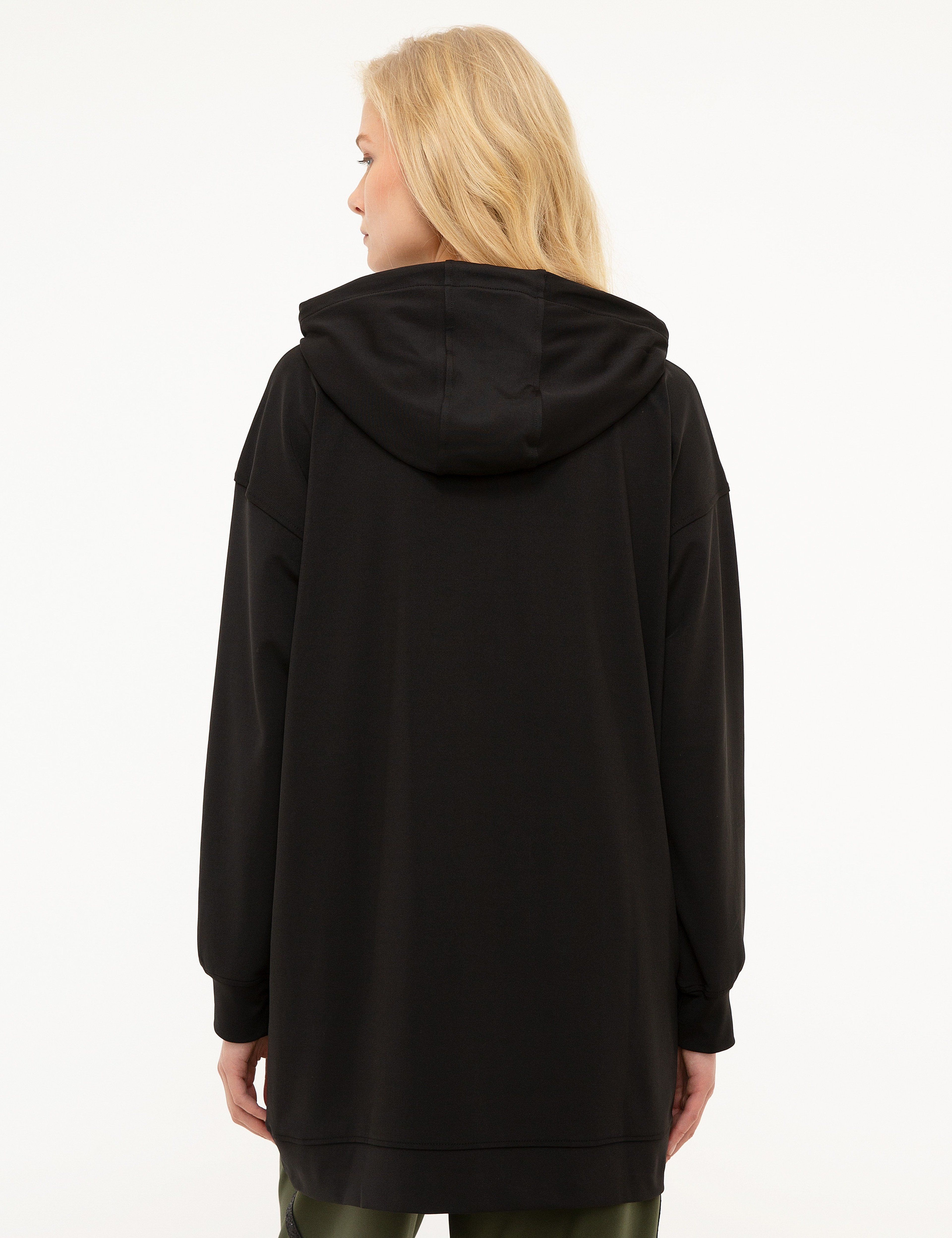Siyah Oversize Sweatshirt - Image 3