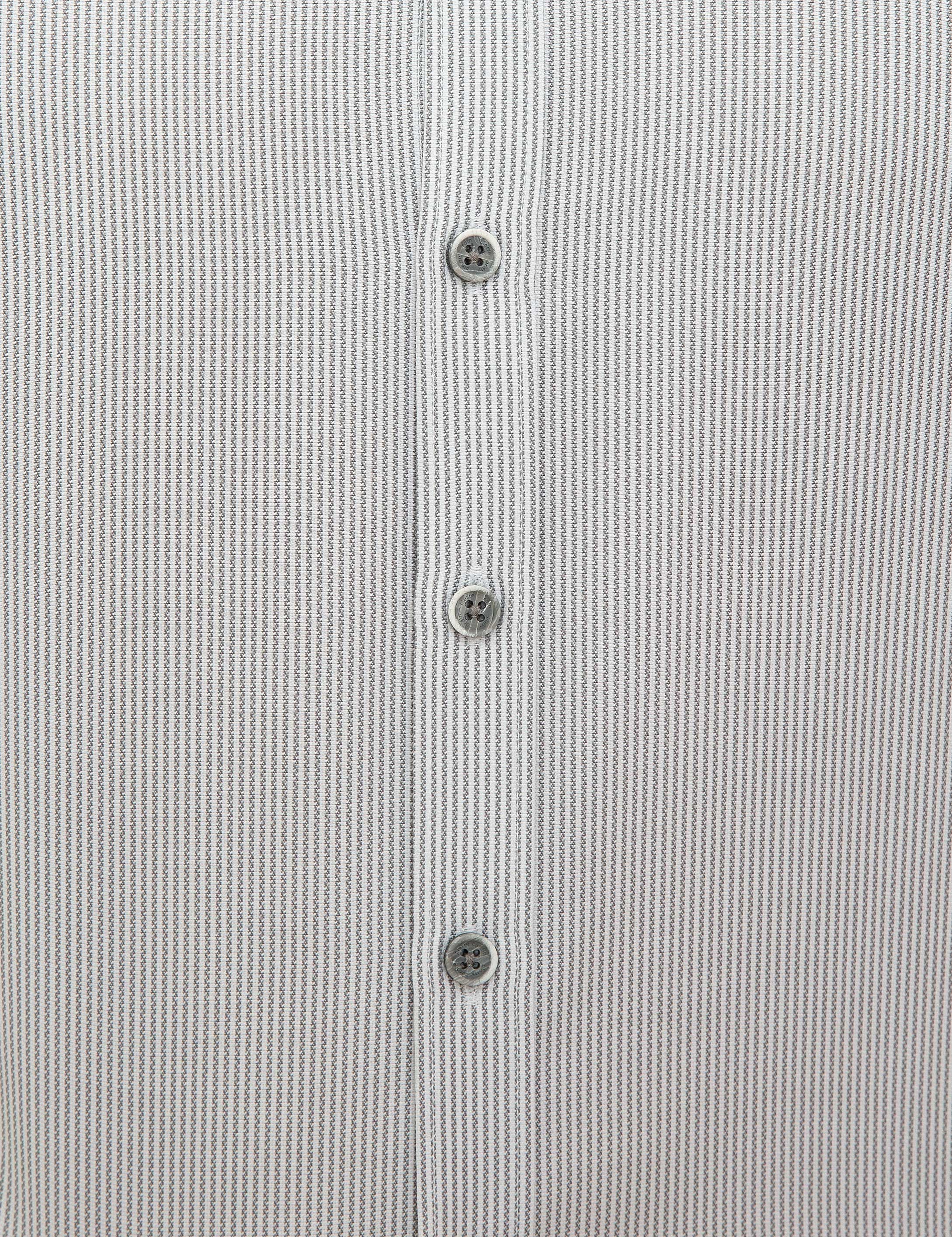 Gri Slim Fit Gömlek - Image 6