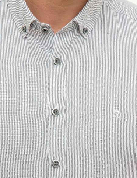 Gri Slim Fit Gömlek - 50218329012