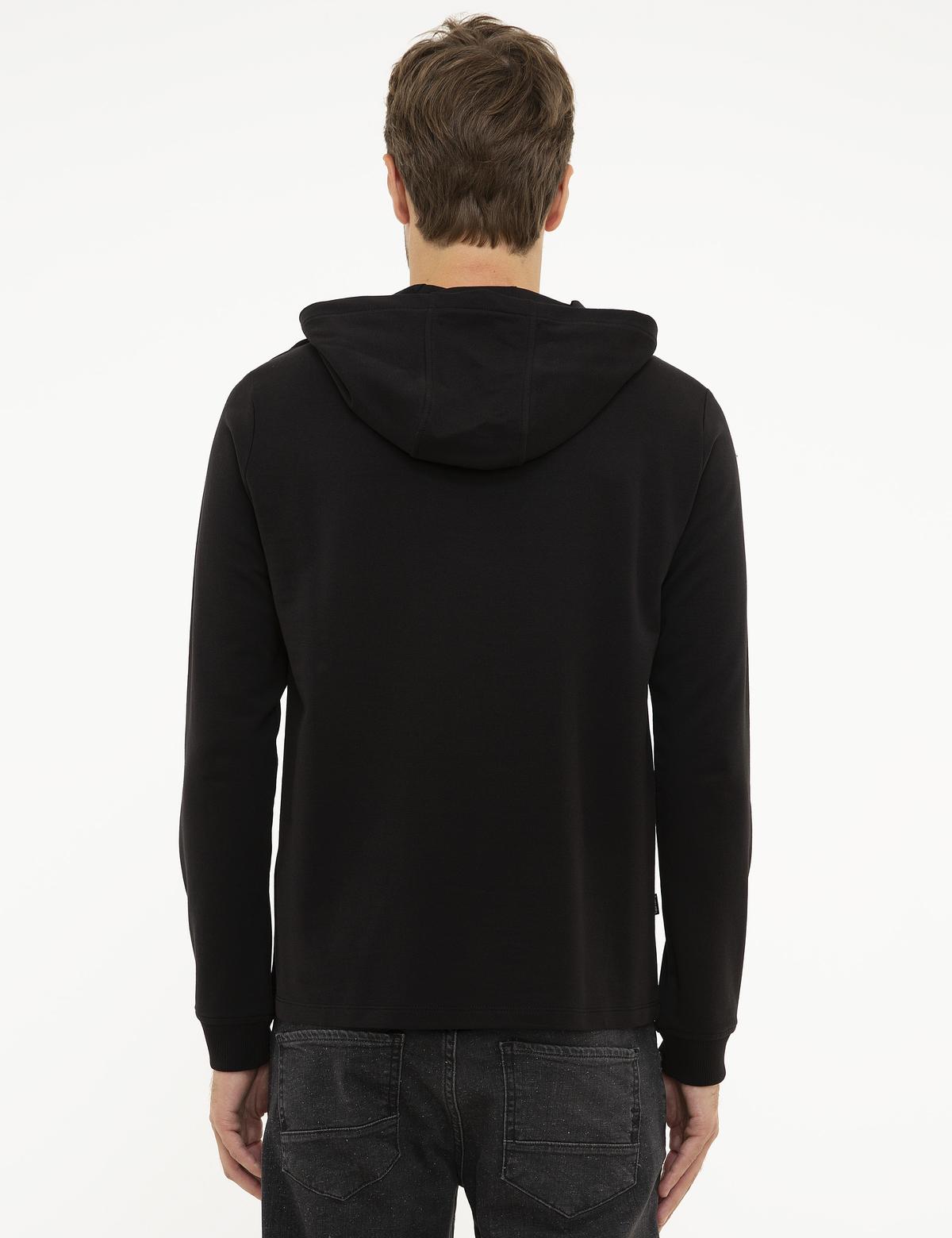 Siyah Standart Fit Sweatshirt - 50218932004