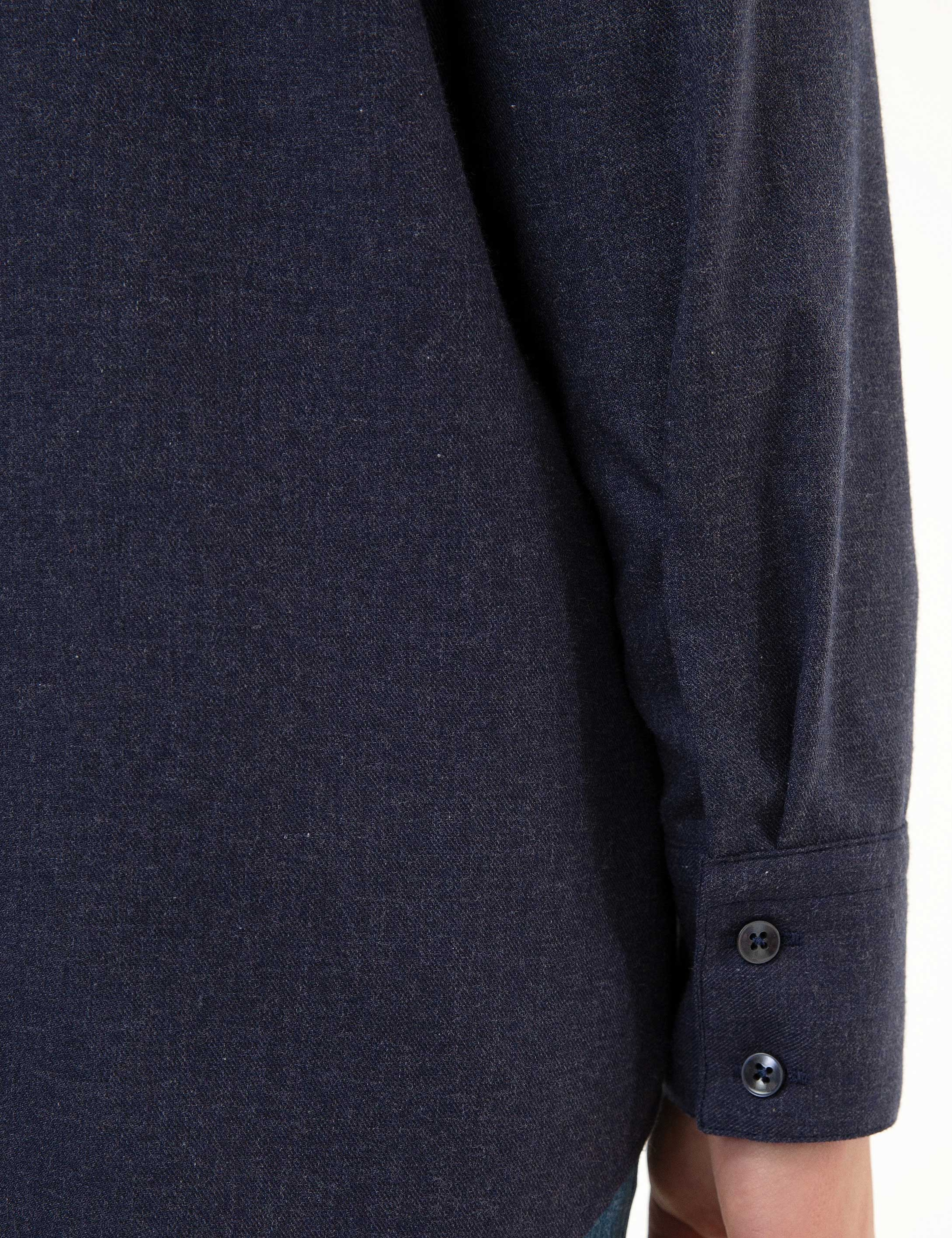 İndigo Comfort Fit Uzun Kollu Gömlek - Image 5