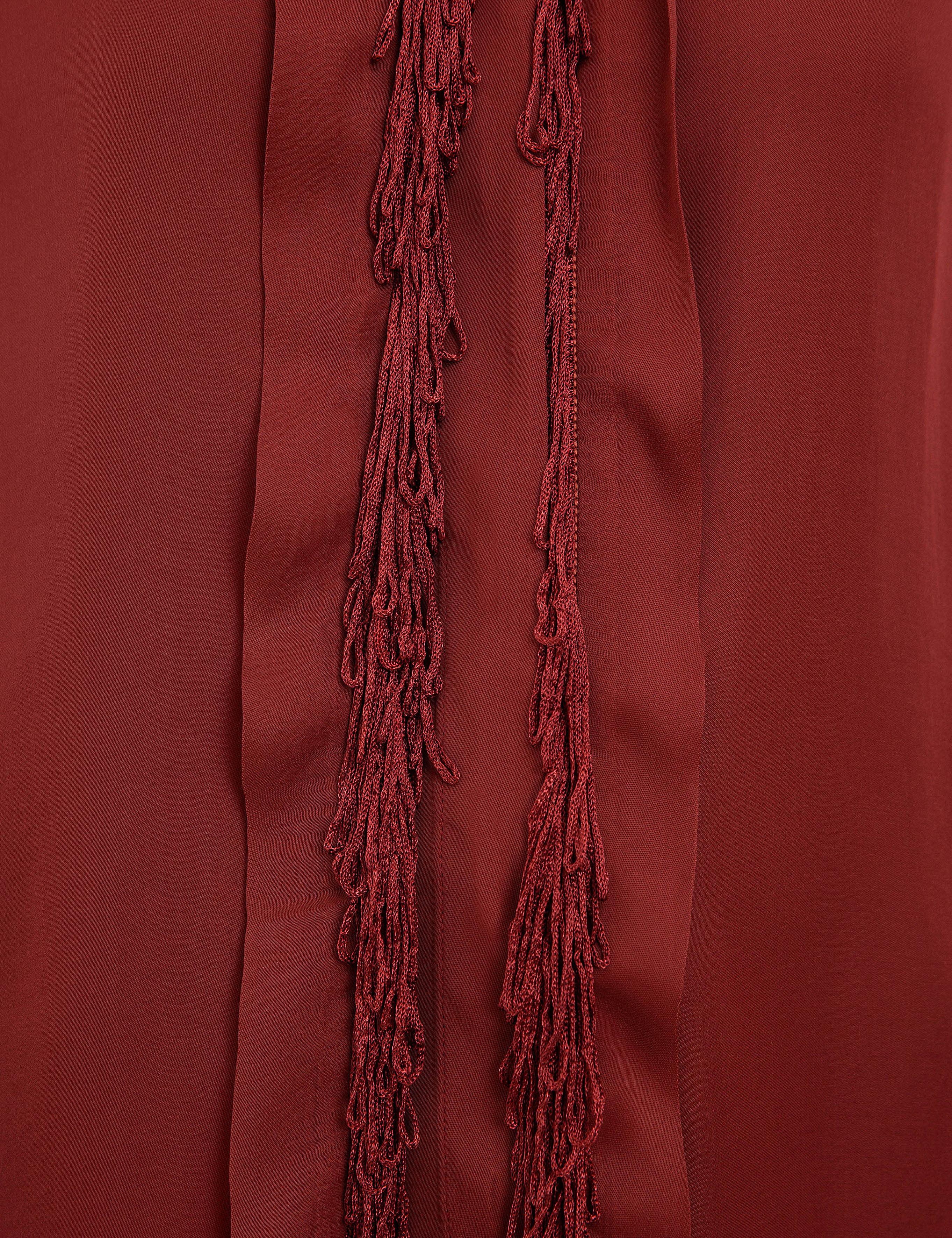 Bordo Regular Fit Uzun Kollu Gömlek