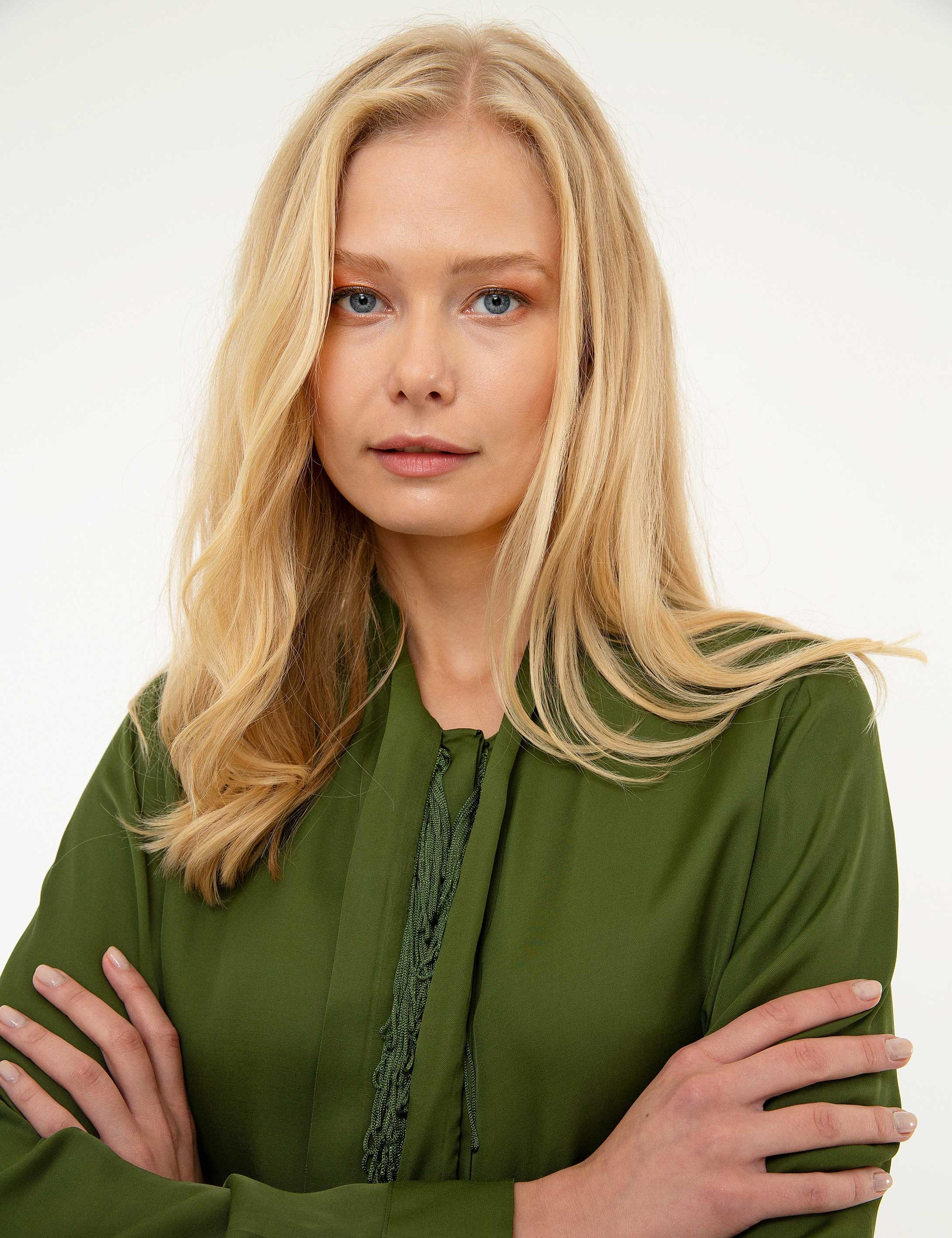 Haki Regular Fit Uzun Kollu Gömlek