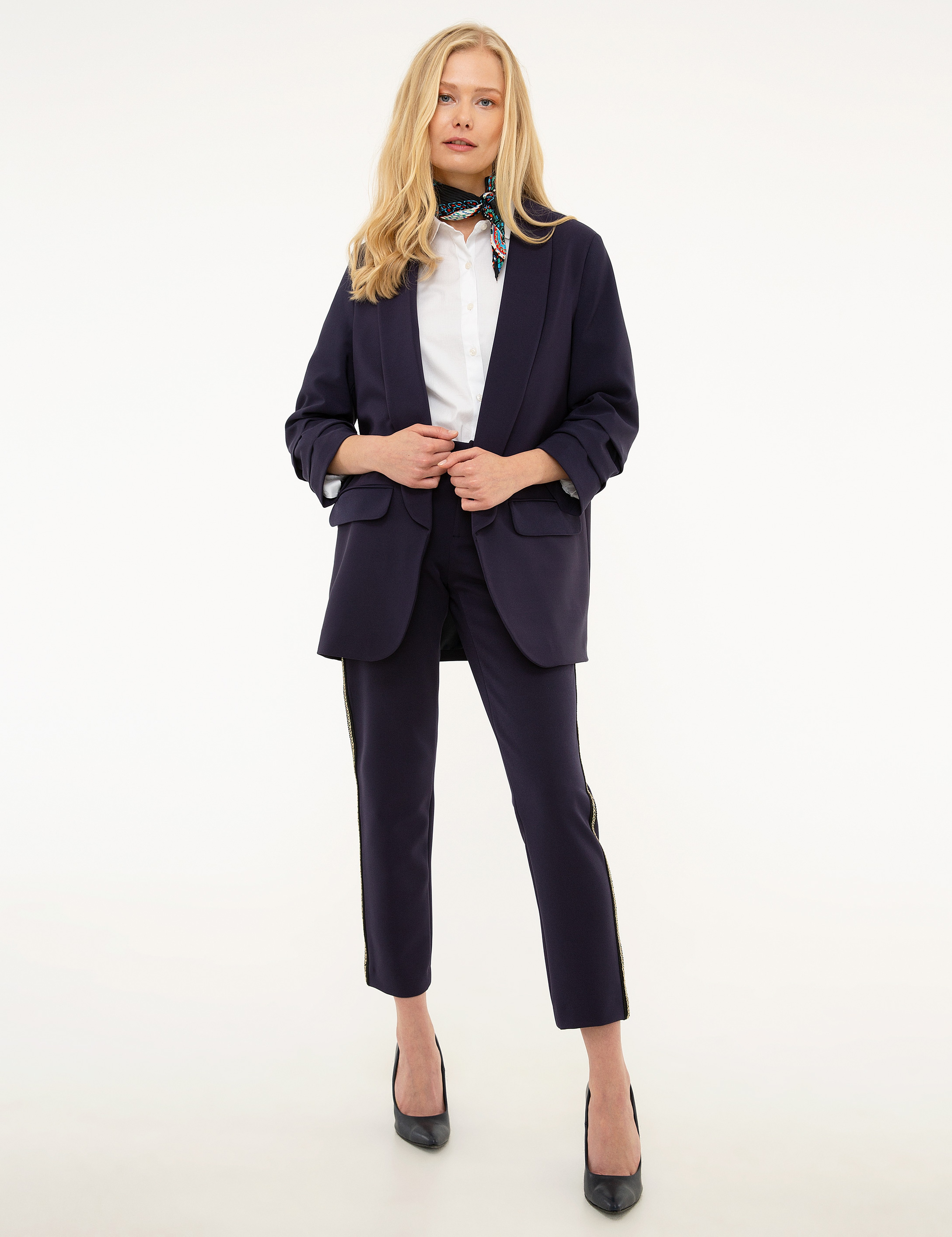 Lacivert Blazer Ceket - Image 5