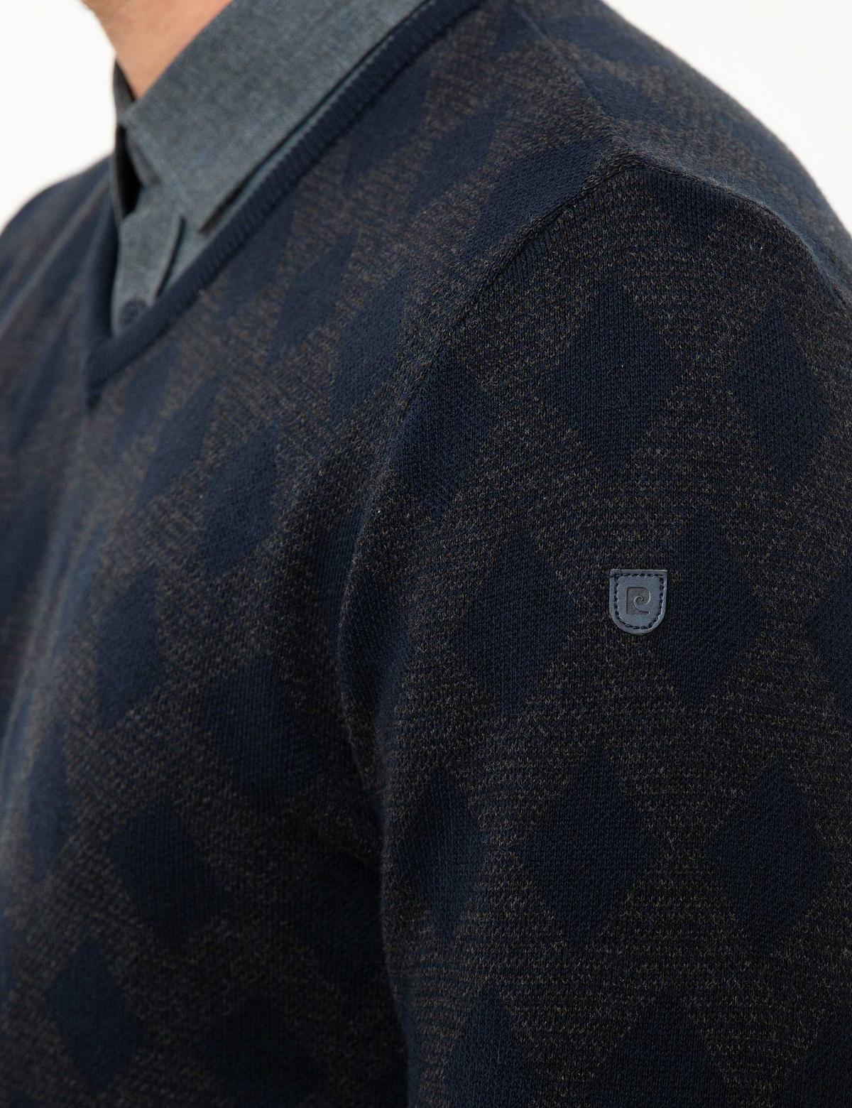 Koyu Lacivert Slim Fit Kazak - 50218097011