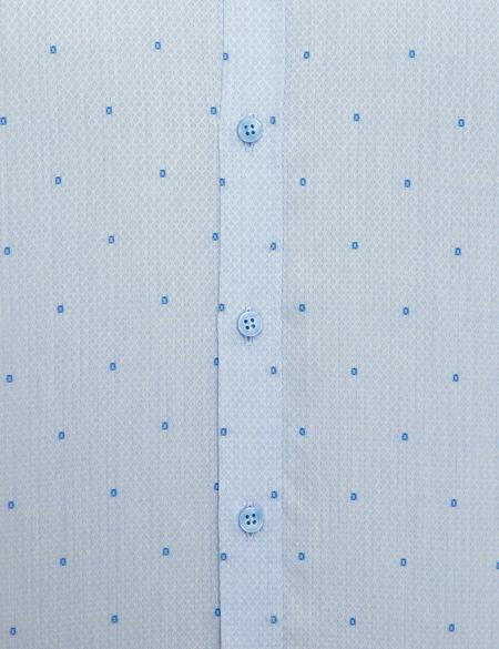 Açık Mavi Slim Fit Uzun Kollu Gömlek - 50219446016