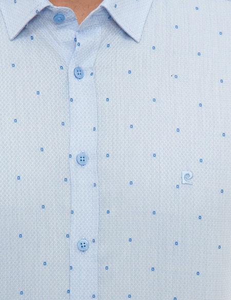 Açık Mavi Slim Fit Uzun Kollu Gömlek - 50219446016