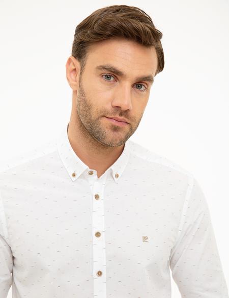 Beyaz Slim Fit Uzun Kollu Gömlek - 50219462002