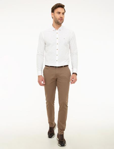 Beyaz Slim Fit Uzun Kollu Gömlek - 50219462002