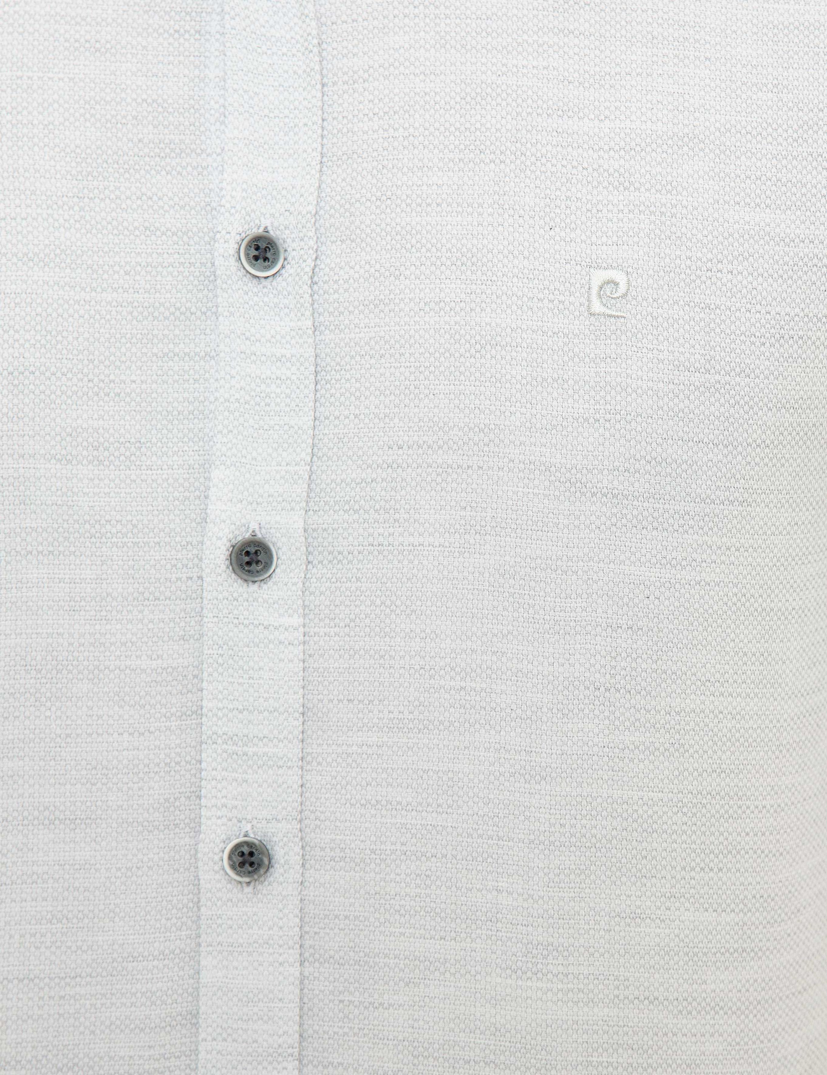 Gri Slim Fit Oxford Gömlek