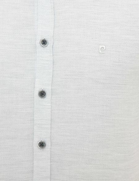 Gri Slim Fit Oxford Gömlek - 50219464012