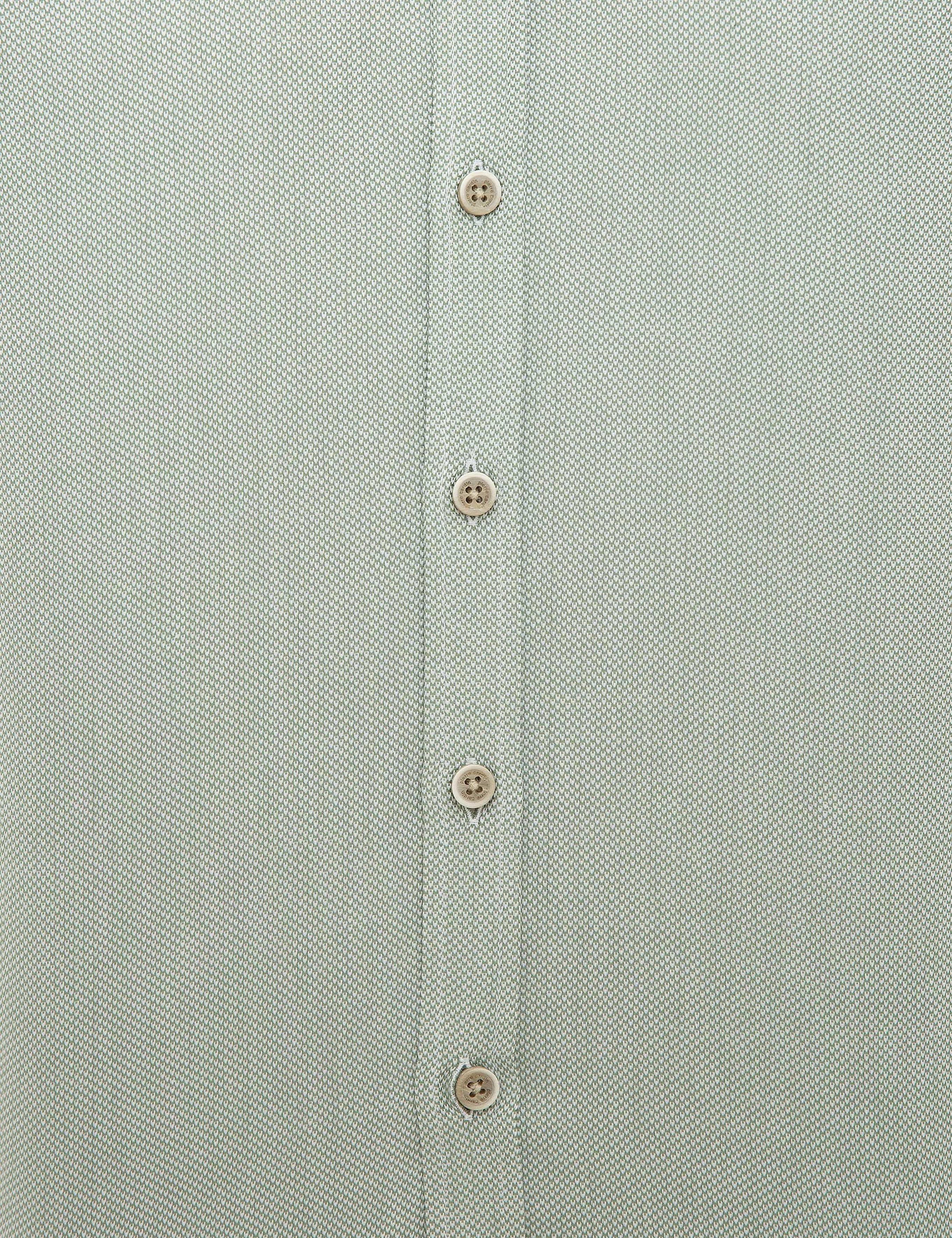 Yeşil Slim Fit Uzun Kollu Gömlek