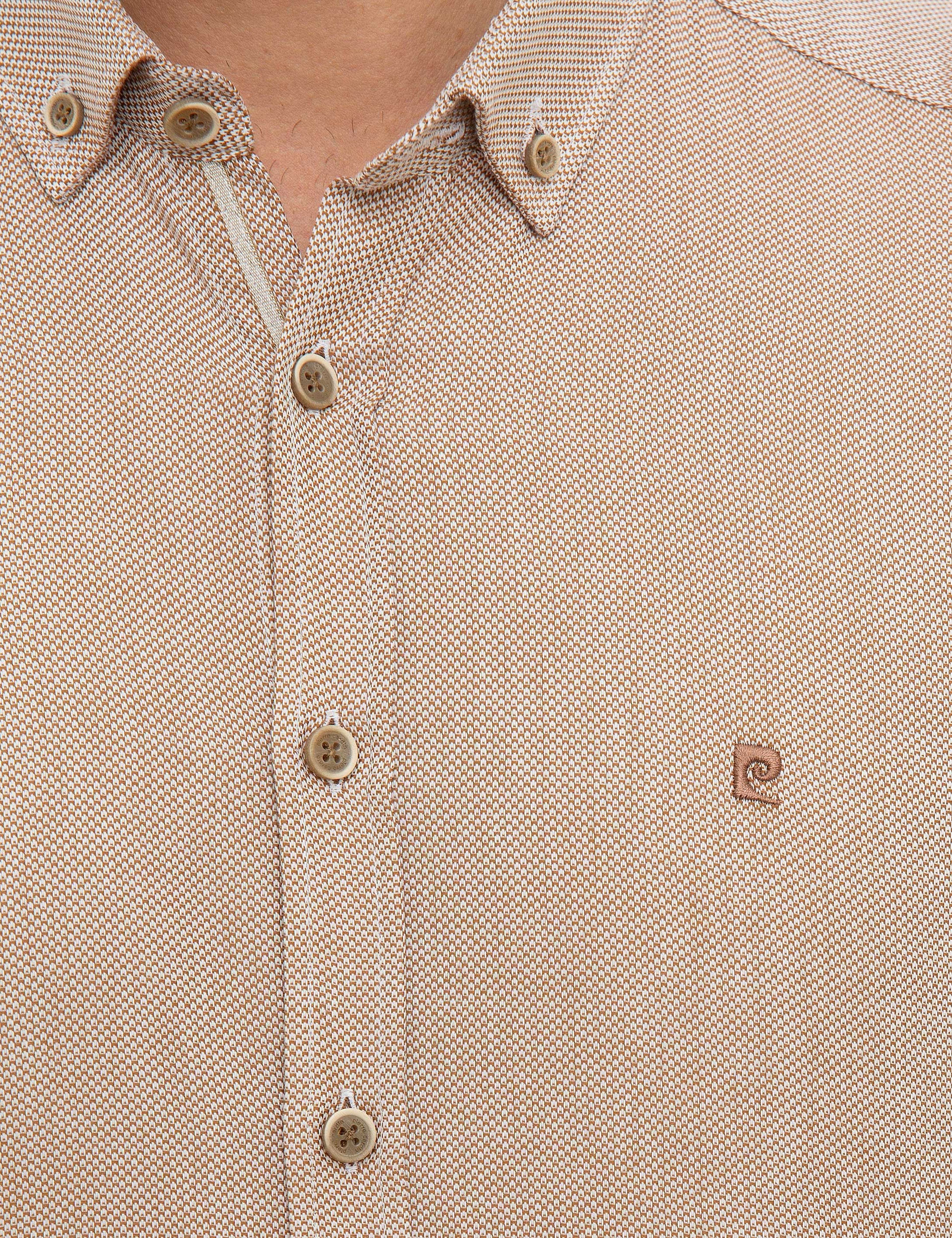 Bej Slim Fit Oxford Gömlek - Image 5
