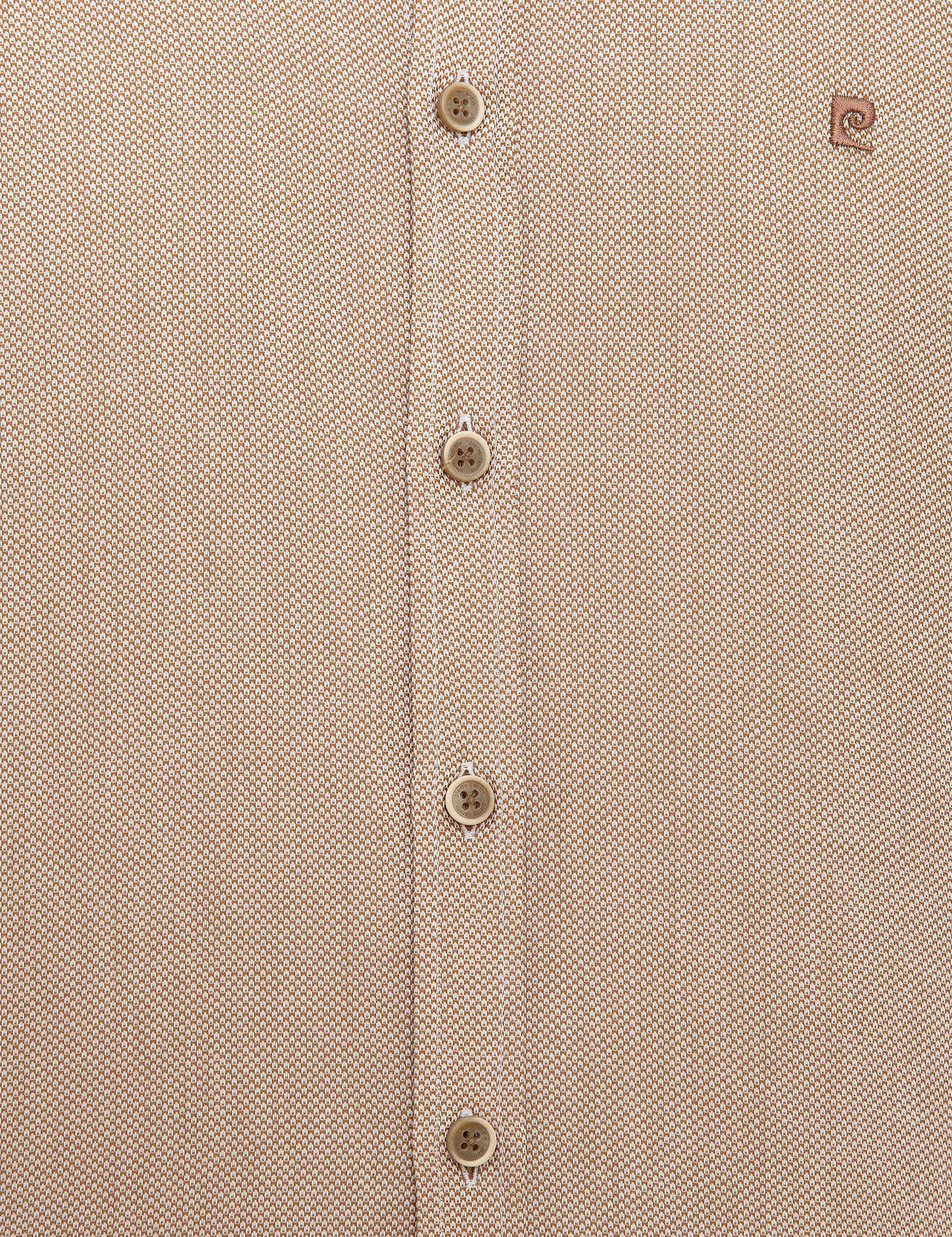 Bej Slim Fit Oxford Gömlek