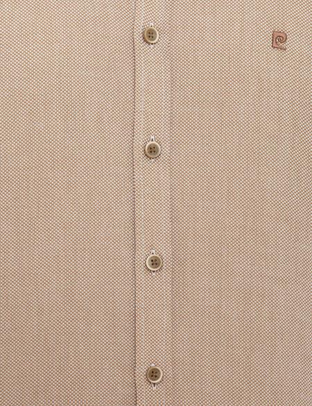 Bej Slim Fit Oxford Gömlek - 50219464052