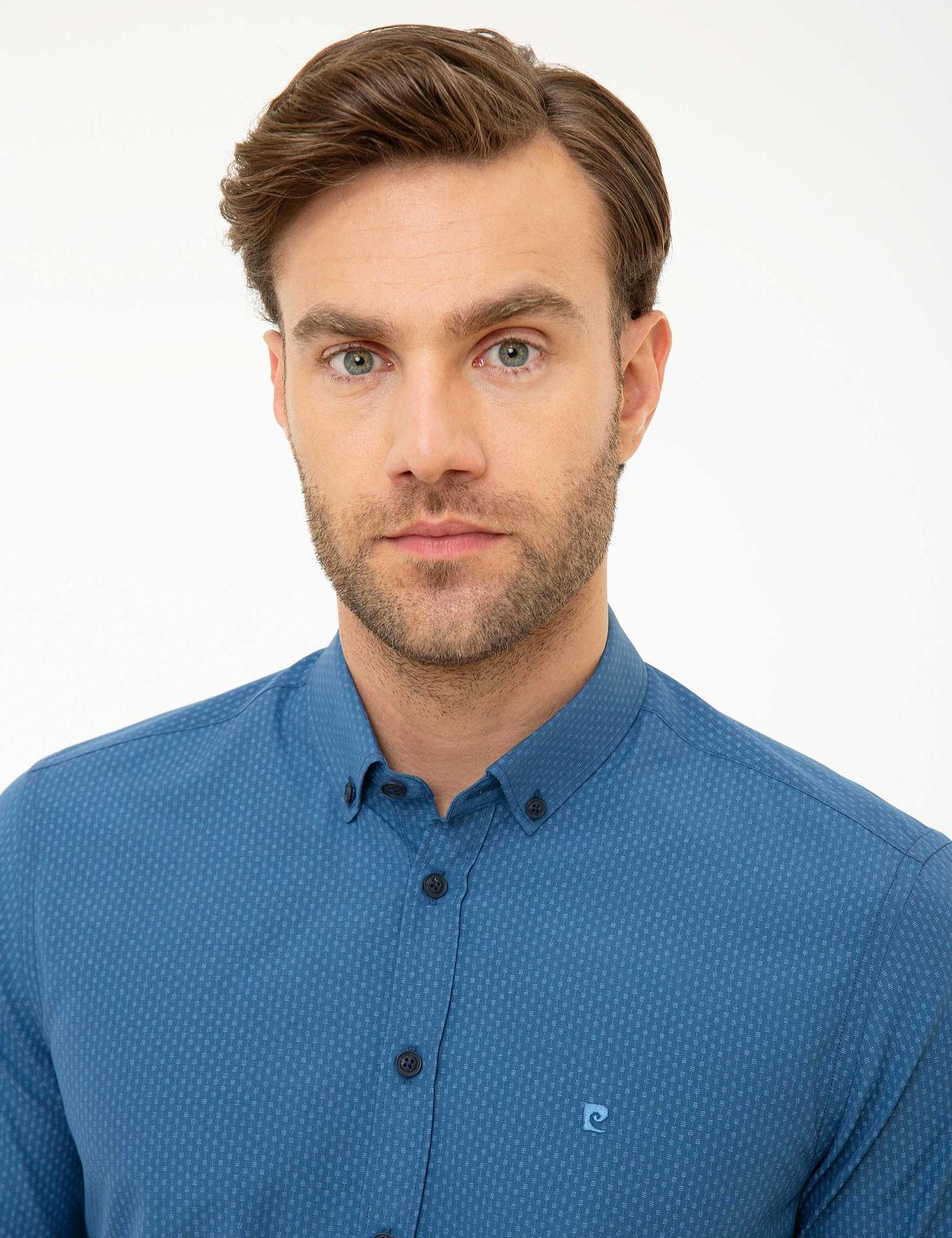 Lacivert Slim Fit Gömlek - 50218348003