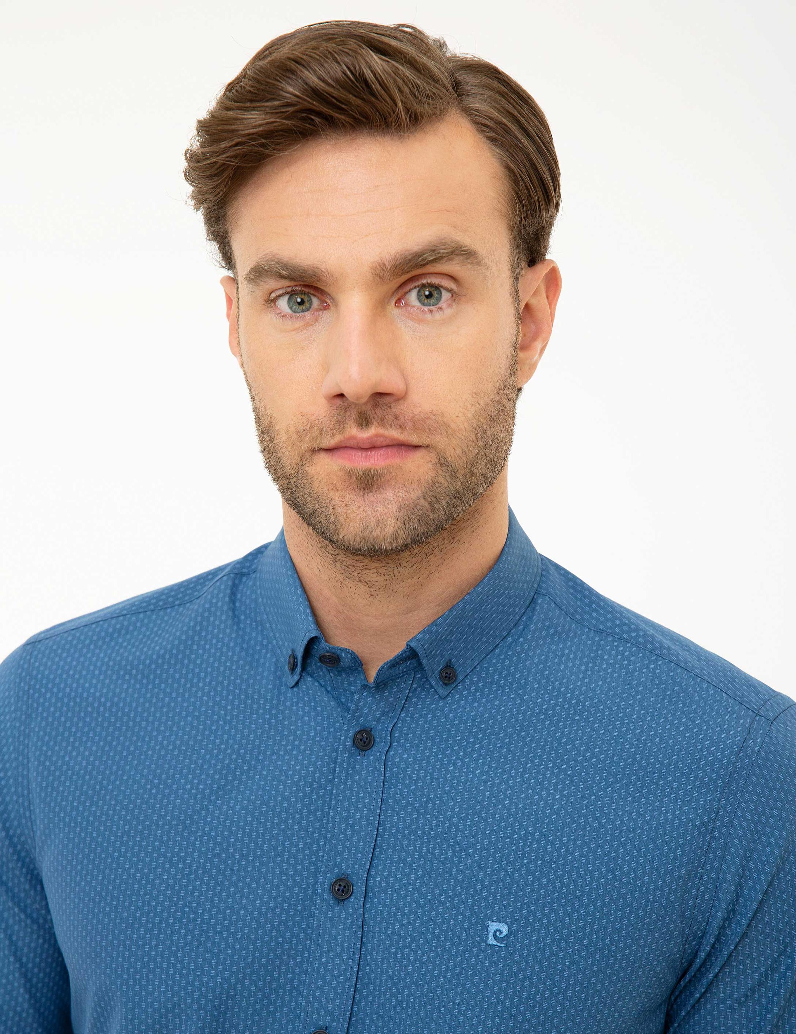 Lacivert Slim Fit Gömlek