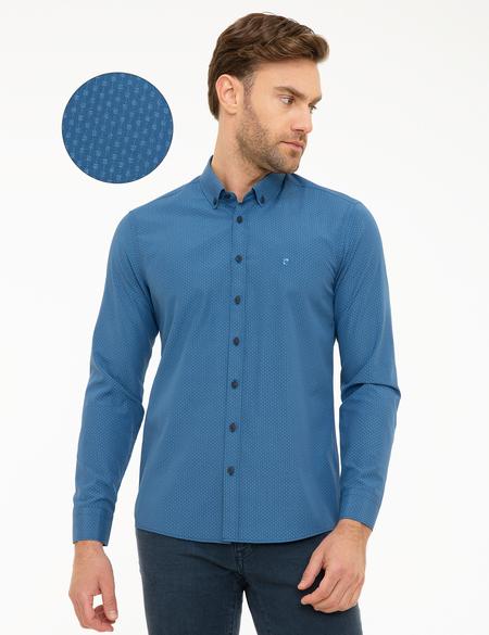 Lacivert Slim Fit Gömlek - 50218348003