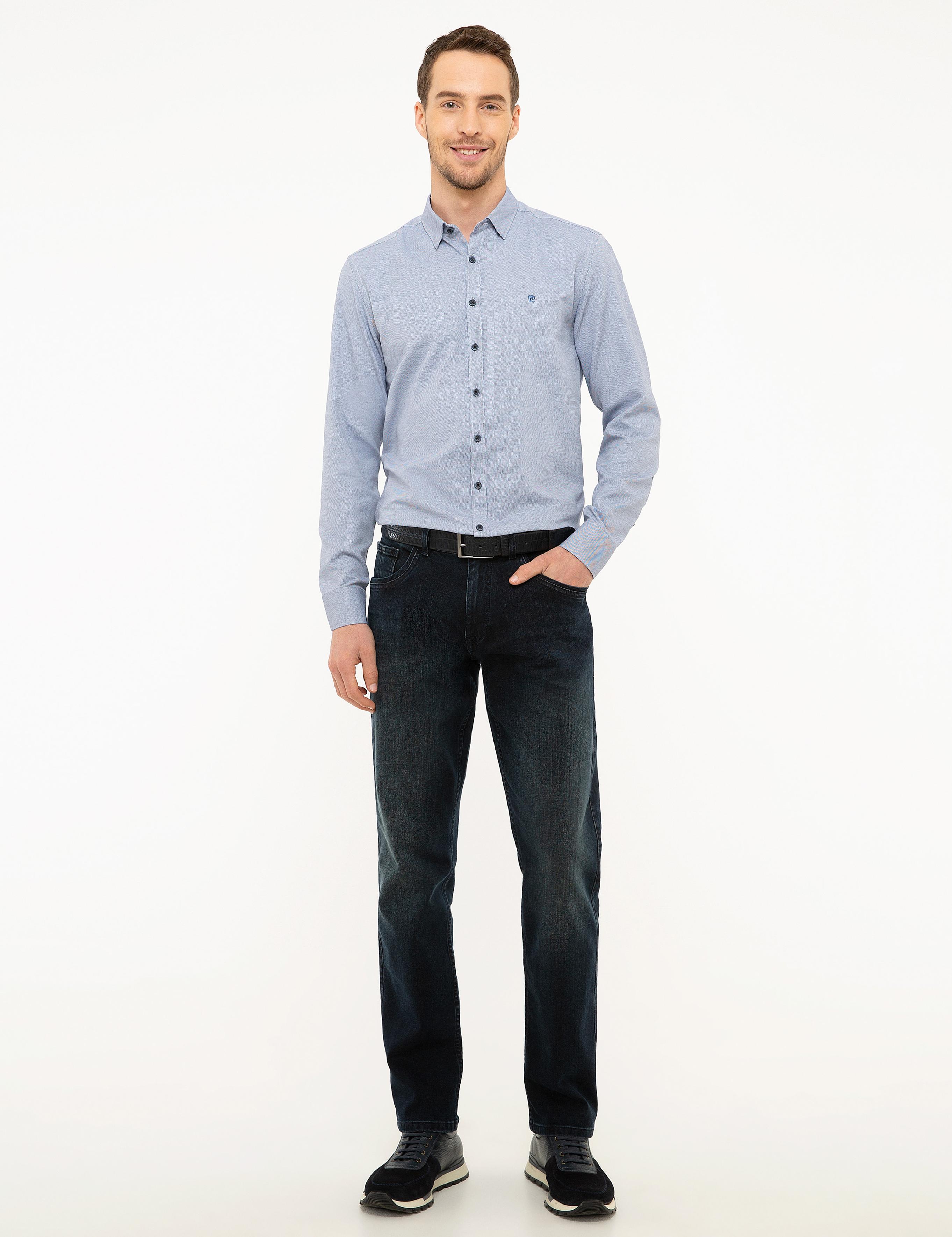 Lacivert Slim Fit Oxford Gömlek