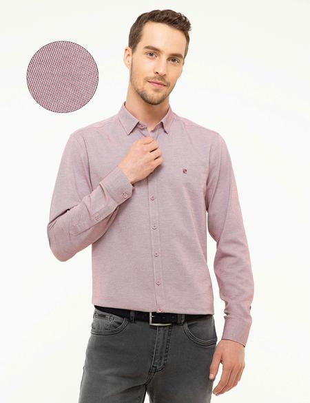 Bordo Slim Fit Oxford Gömlek - 50218350013