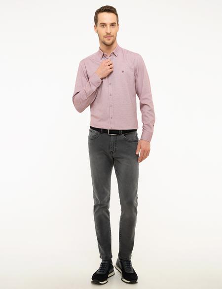 Bordo Slim Fit Oxford Gömlek - 50218350013