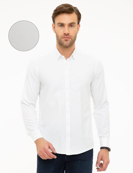 Beyaz Slim Fit Gömlek - 50218350021