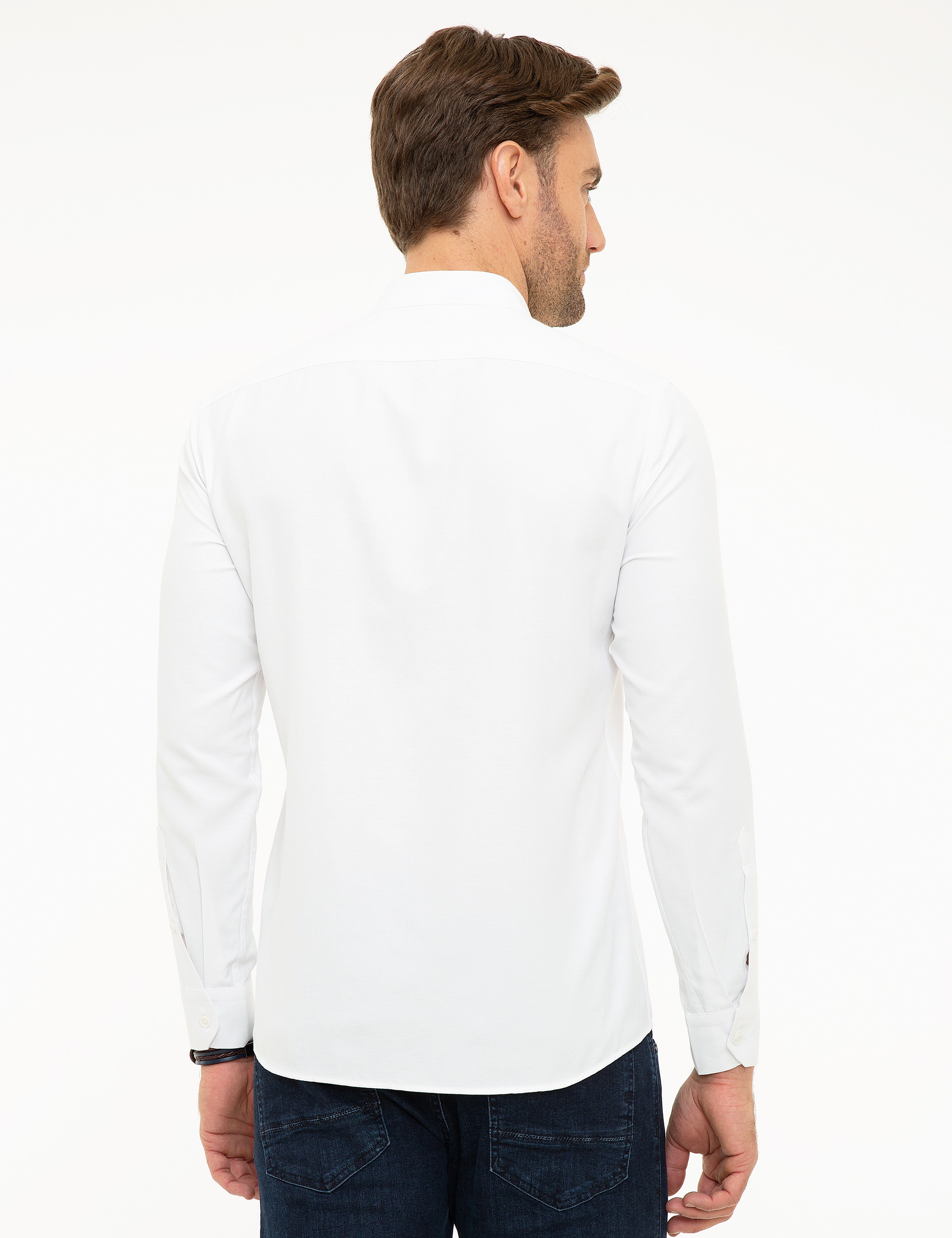 Beyaz Slim Fit Gömlek