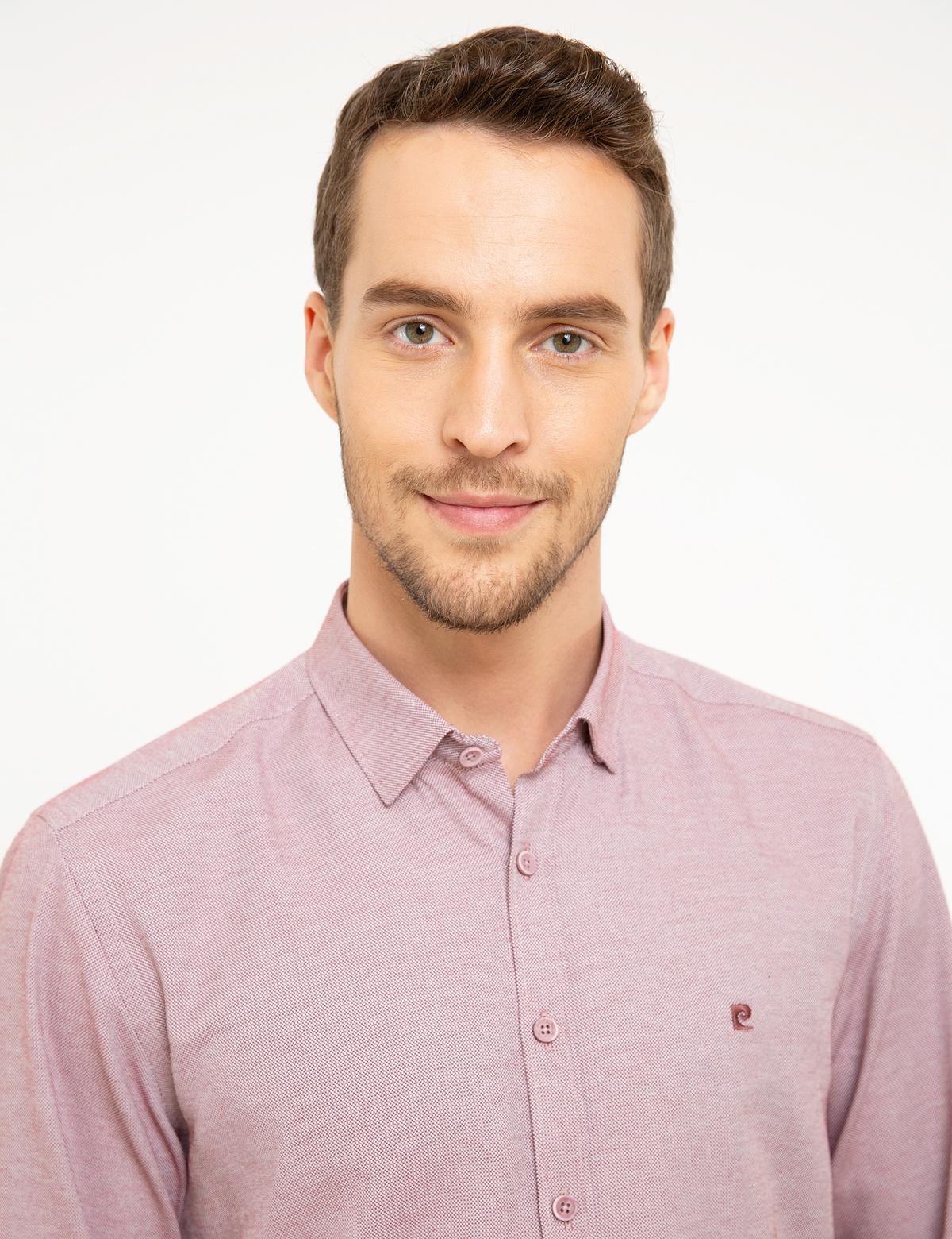 Bordo Slim Fit Oxford Gömlek - 50218350013