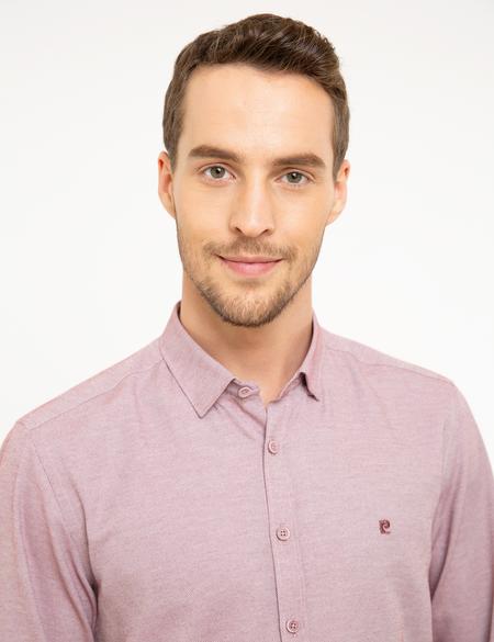 Bordo Slim Fit Oxford Gömlek - 50218350013