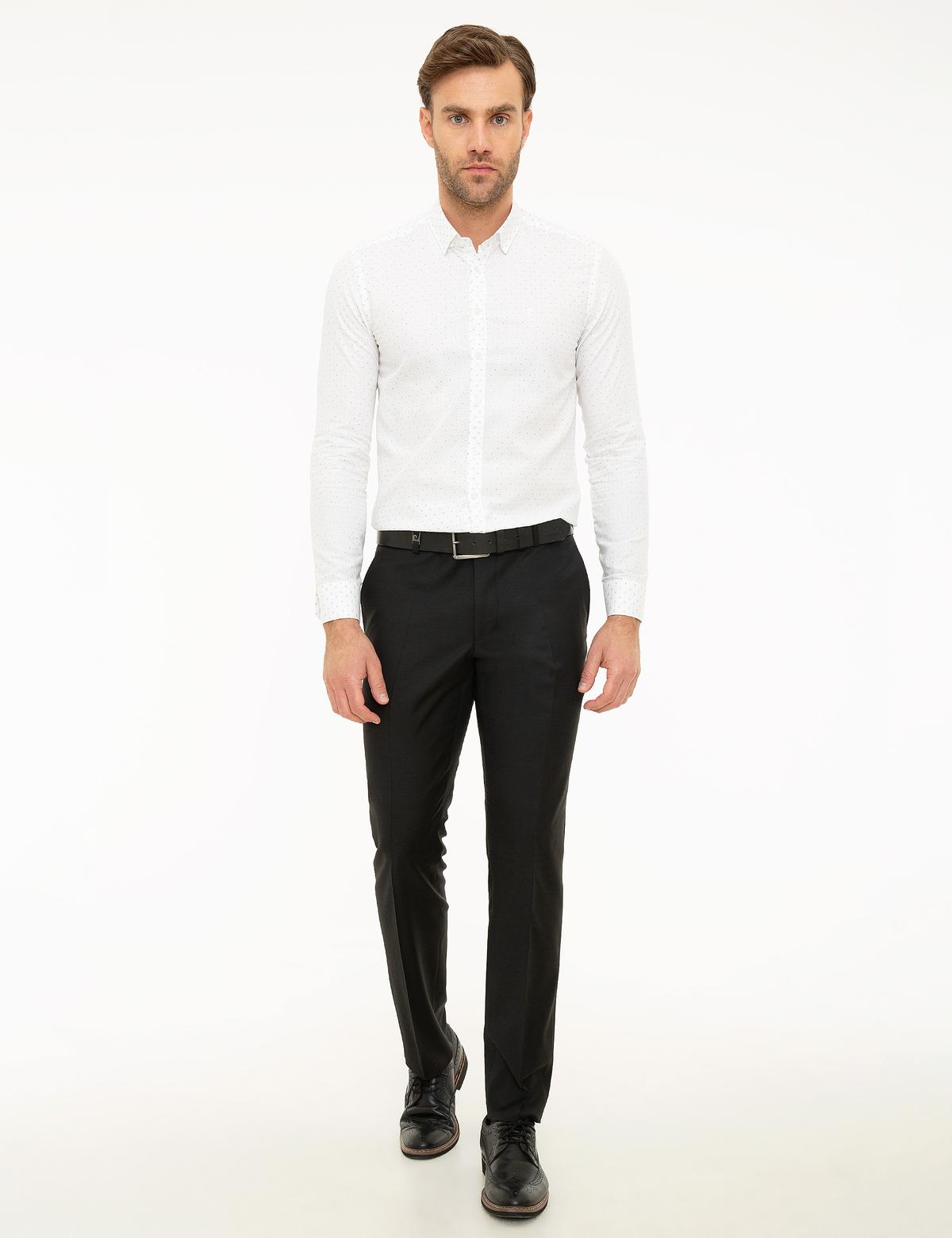 Bej Slim Fit Uzun Kollu Gömlek - 50219466001