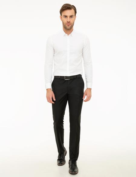 Bej Slim Fit Uzun Kollu Gömlek - 50219466001