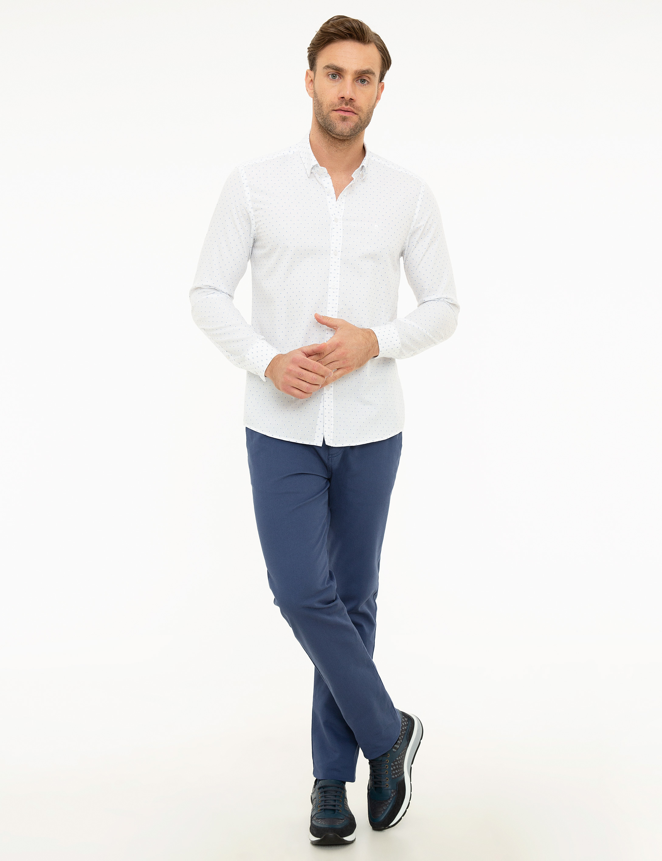 Mavi Slim Fit Gömlek