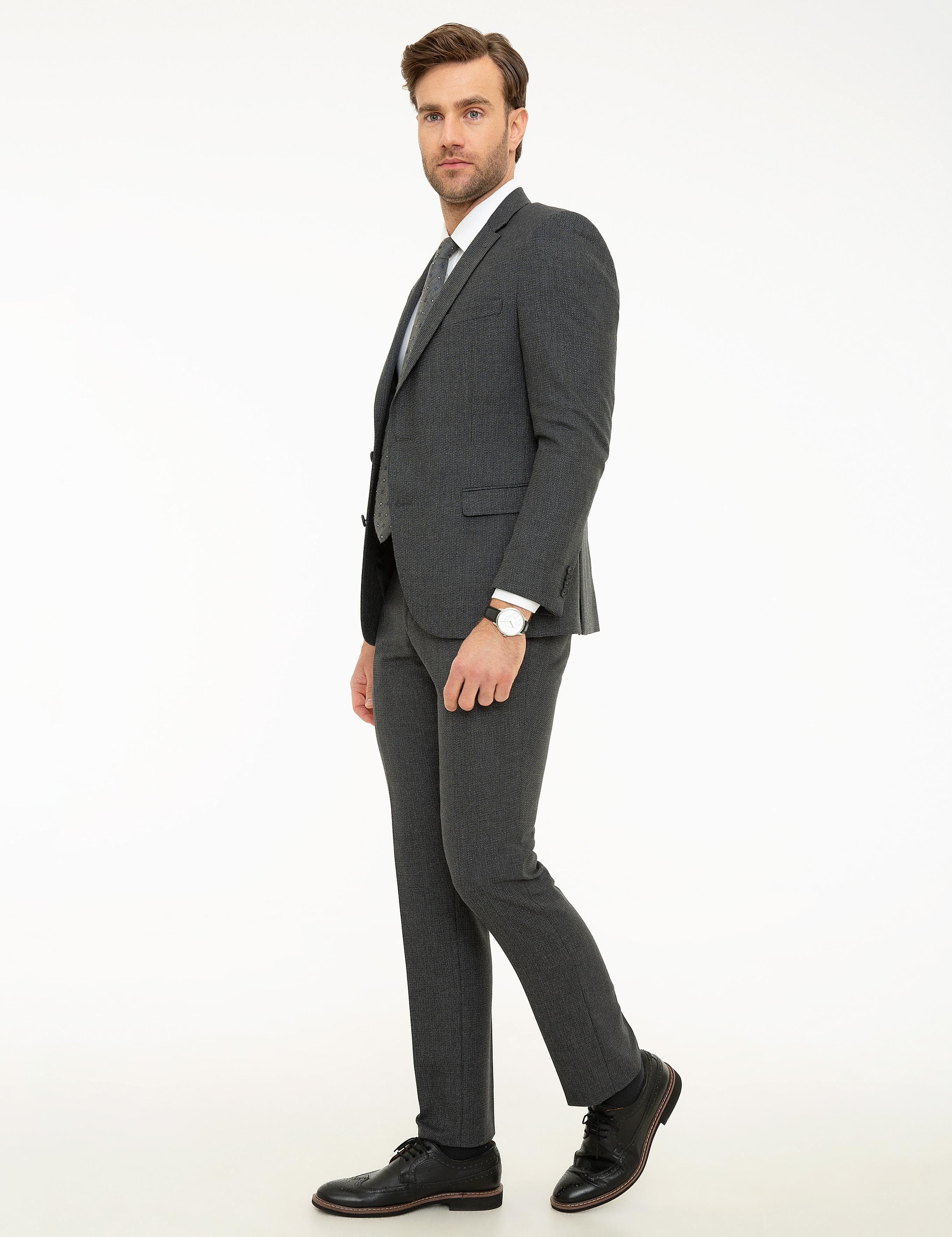 Füme Slim Fit Takım Elbise