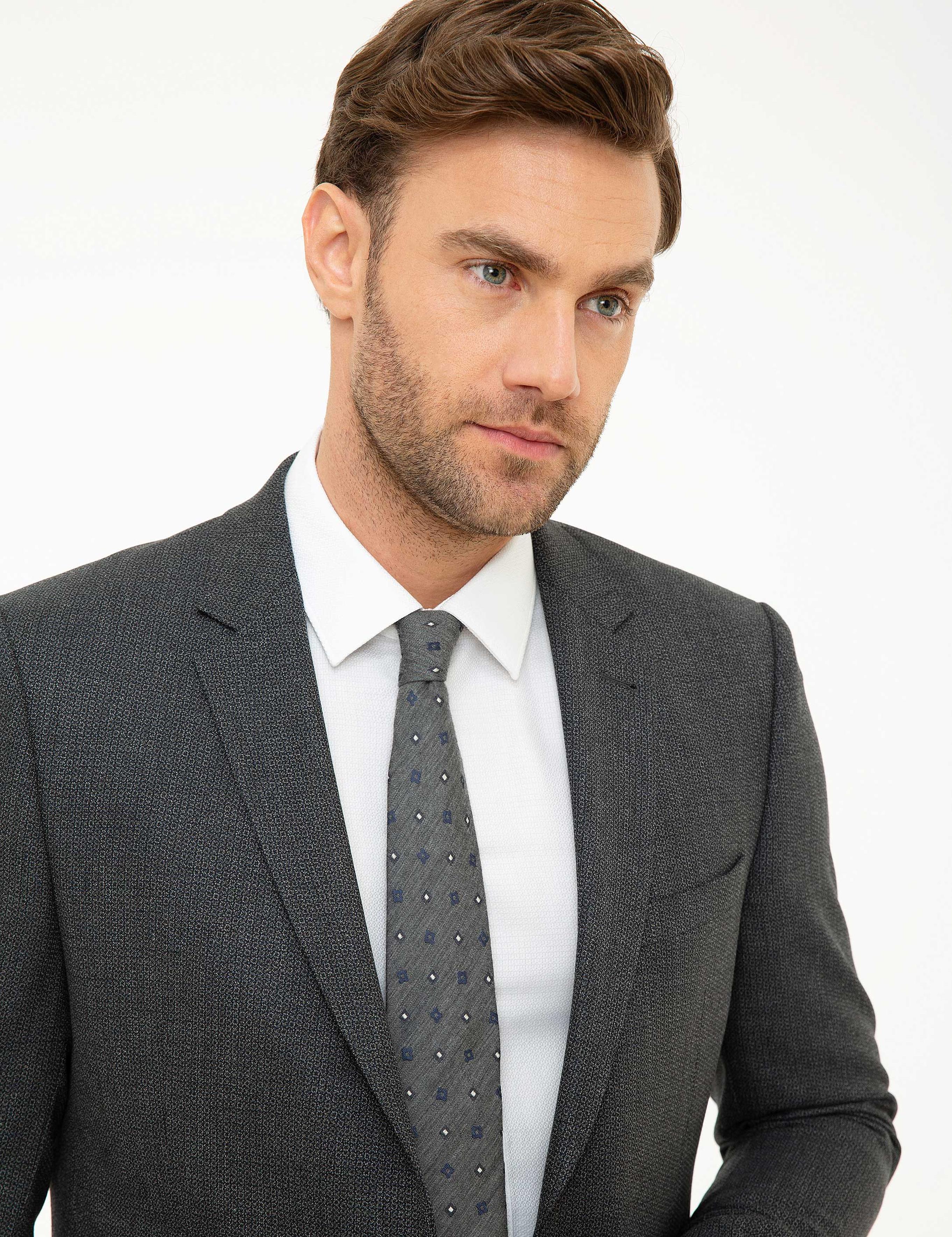 Füme Slim Fit Takım Elbise