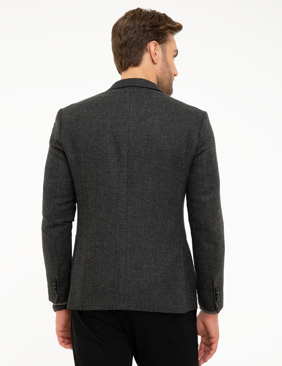 Siyah Slim Fit Ceket - 50216606018