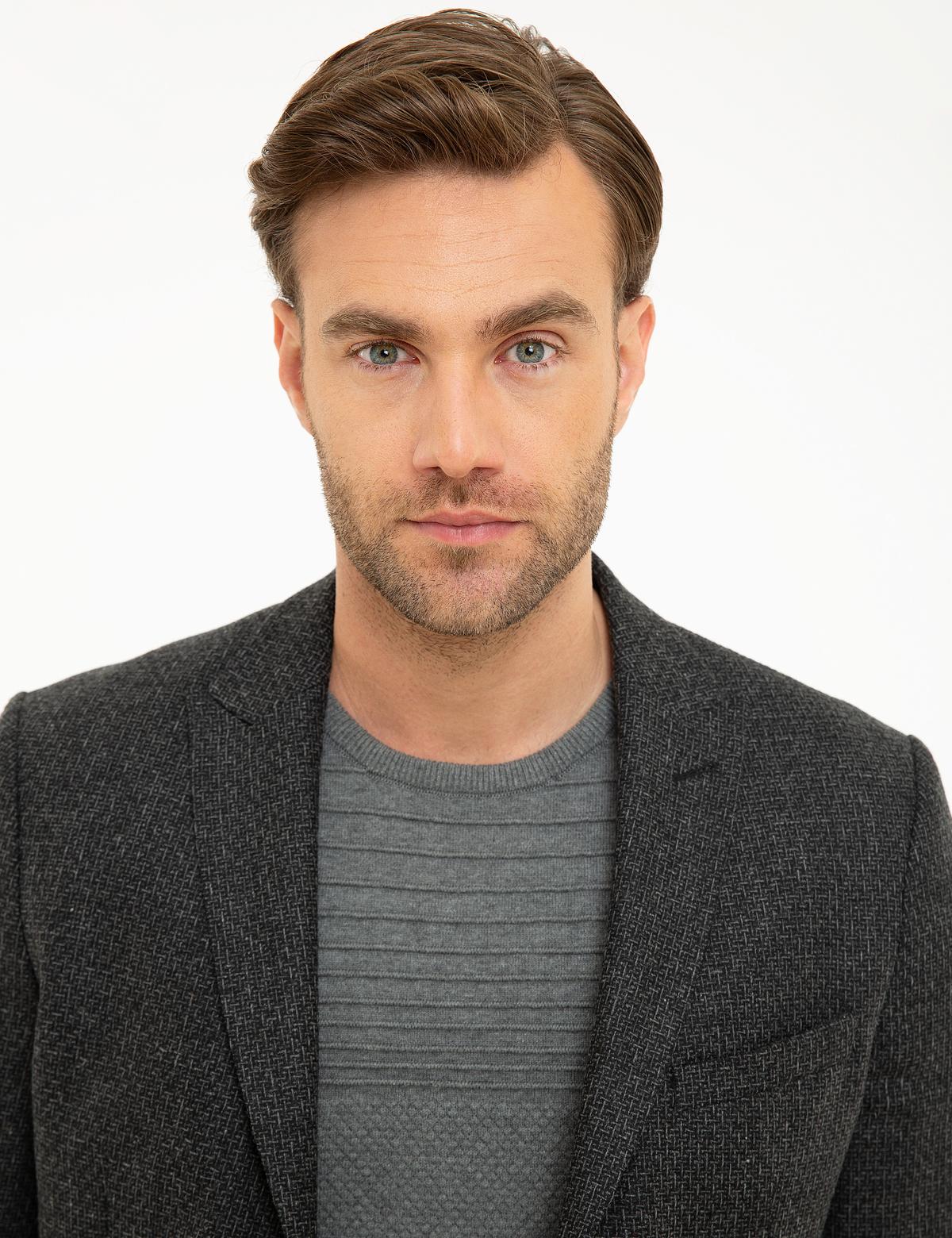 Siyah Slim Fit Ceket - 50216606018