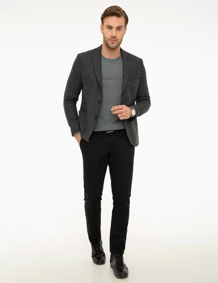 Siyah Slim Fit Ceket - 50216606018
