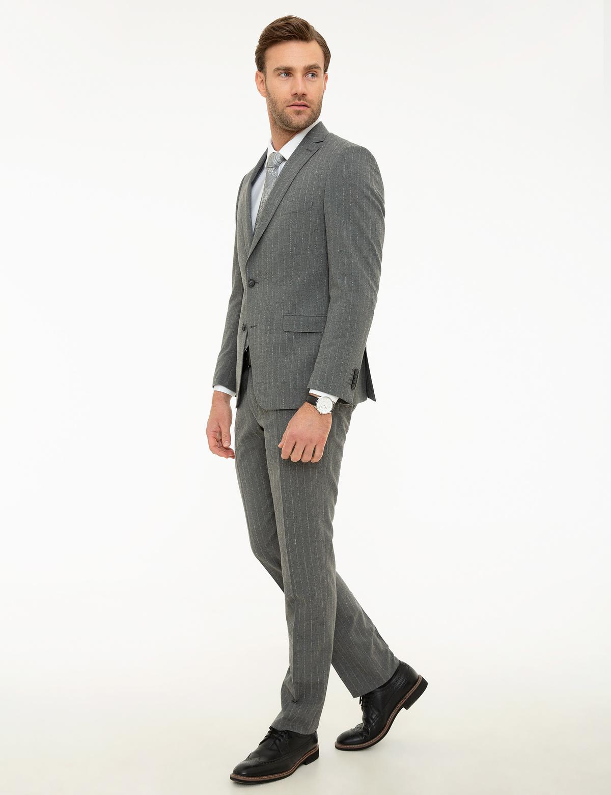 Füme Slim Fit Takım Elbise - 50217626083